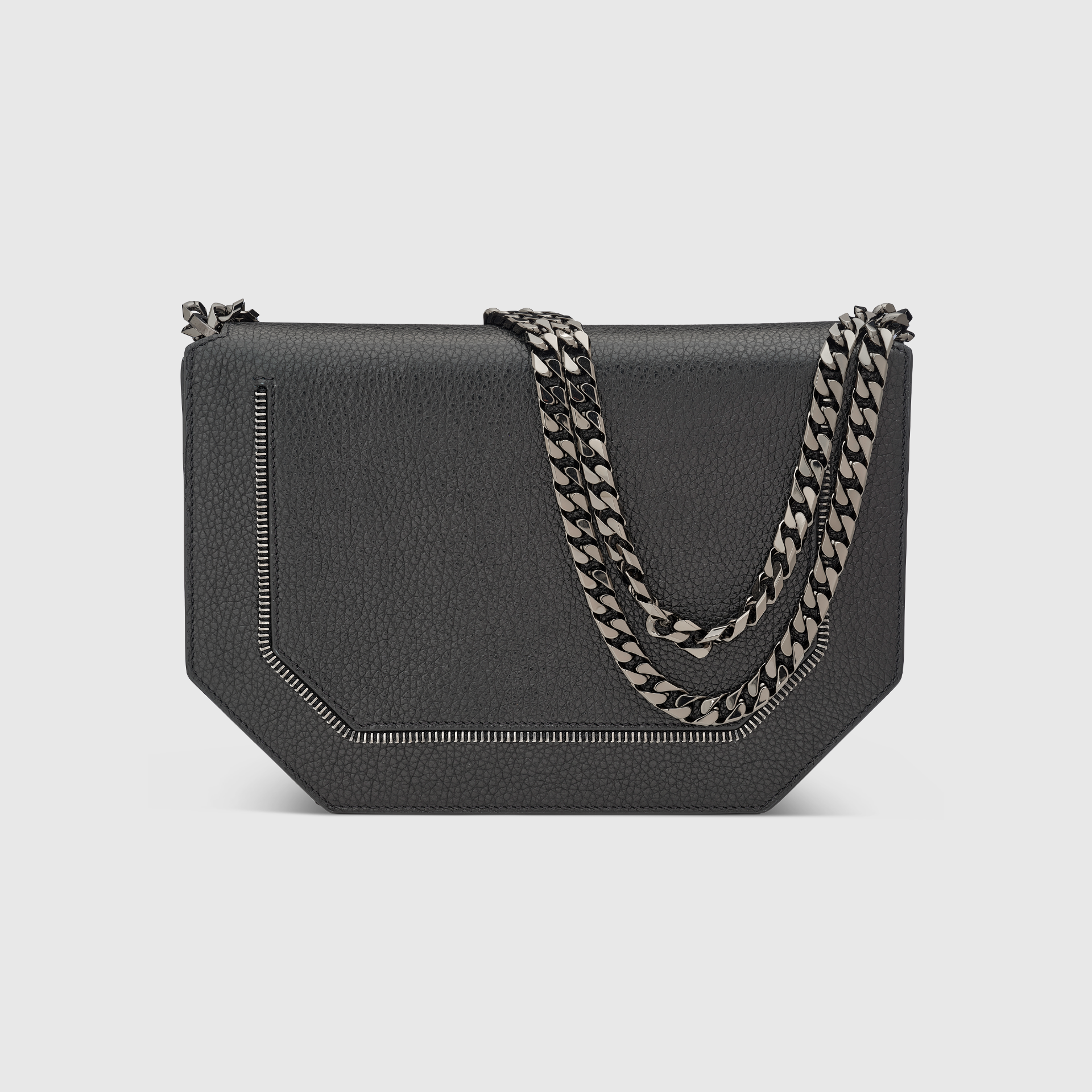 Ms Ibiza Envelope Bag Shimmer - Black/GM