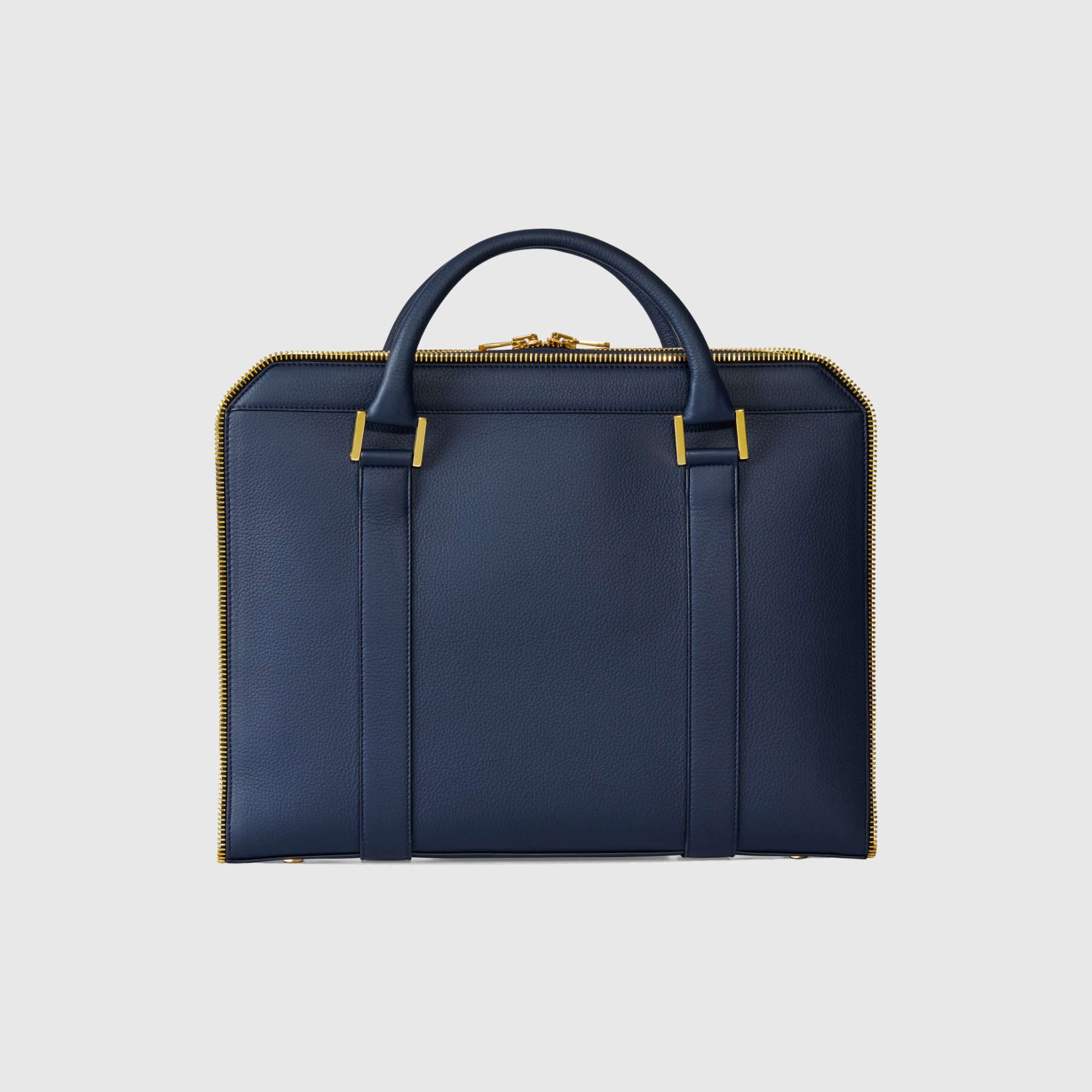 Mr London Bag Calf - Navy/Gold