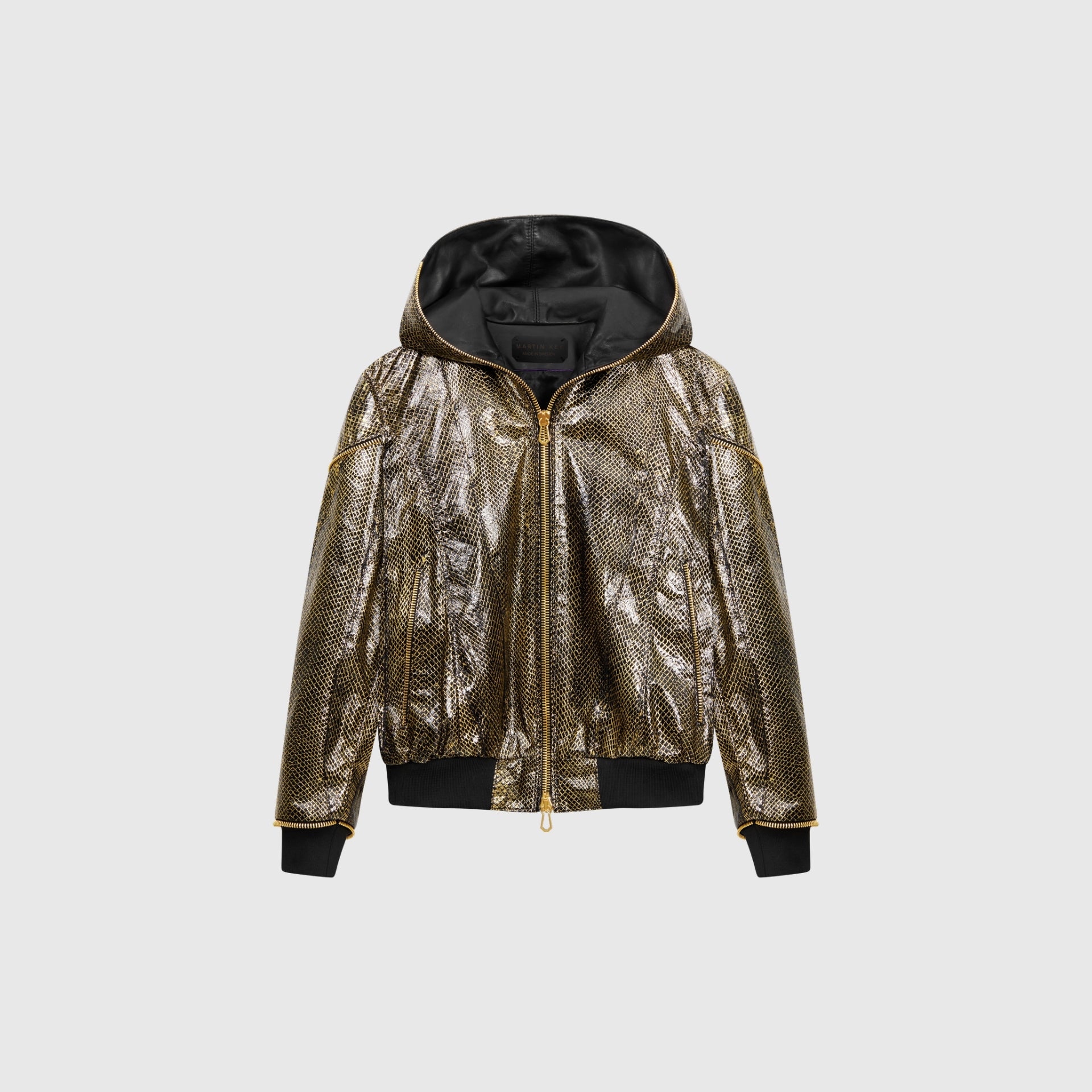 Ms Berlin Jacket Salmon - Black/Gold