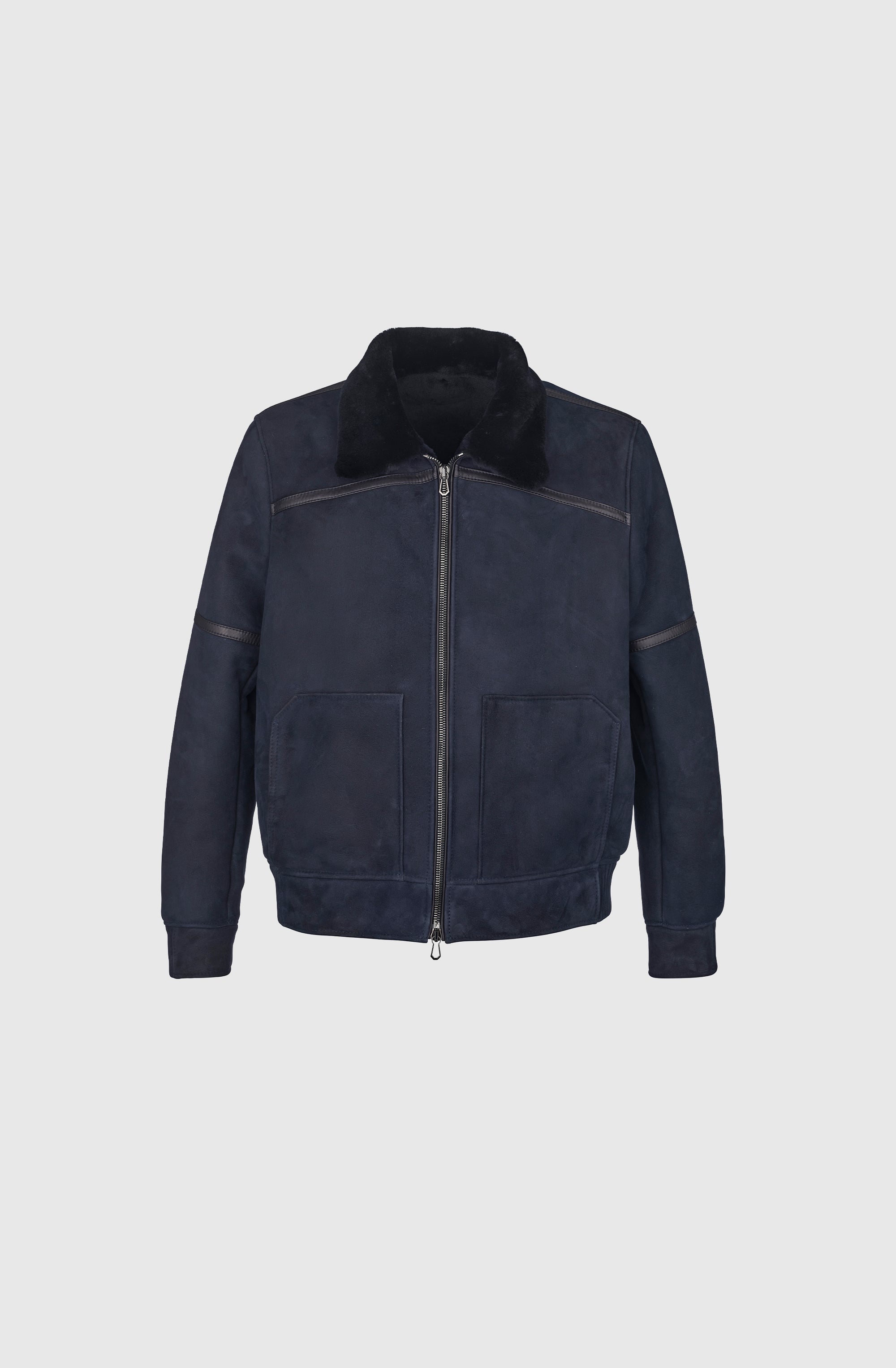 Mr Calgary Jacket Merino Wool - Navy