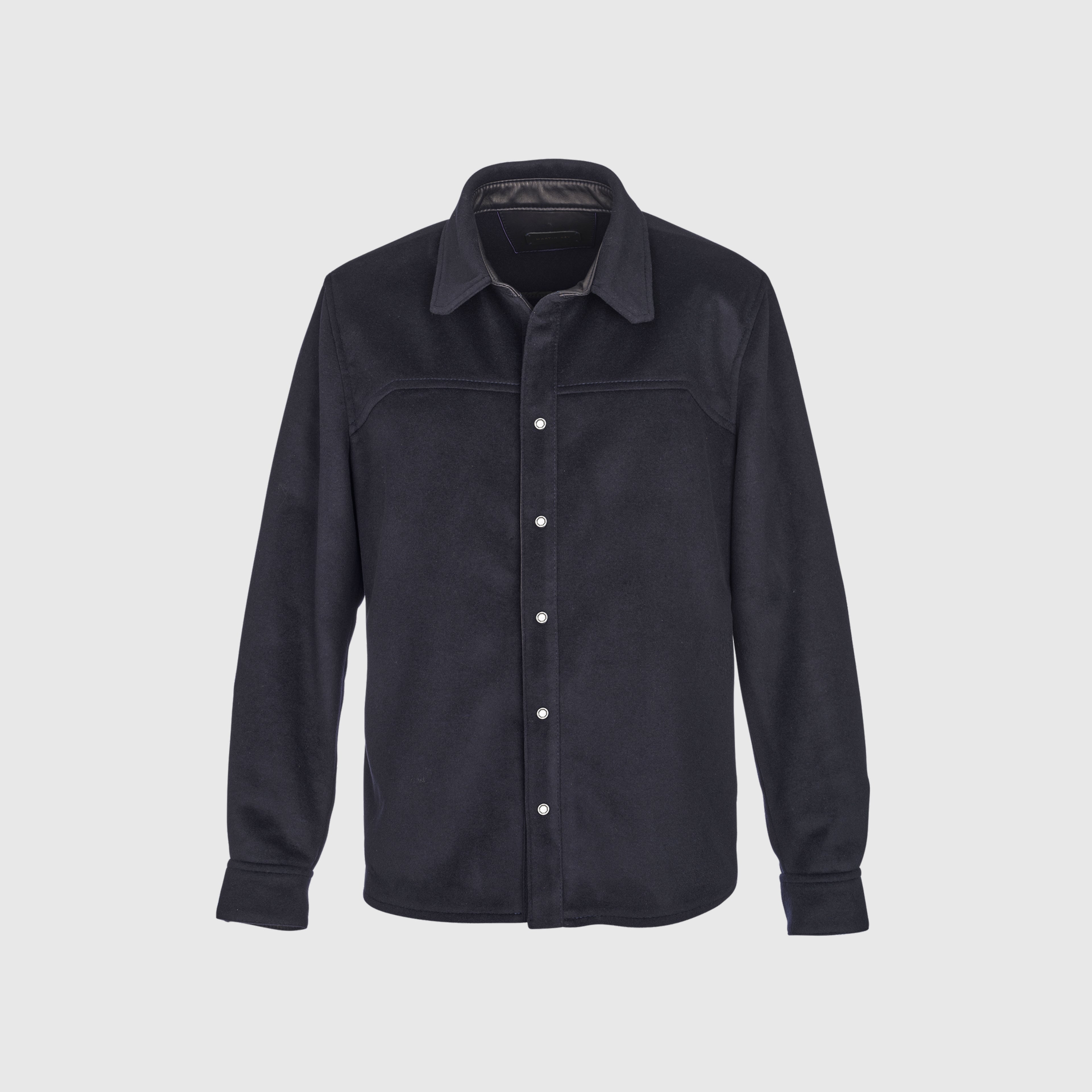 Mr Frankfurt Shirt Wool RTW– Navy