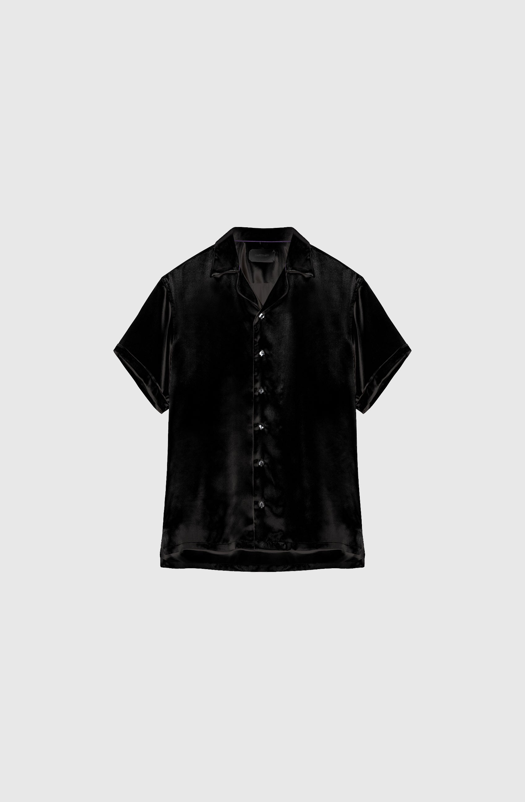Mr Marbella Silk Shirt - Black