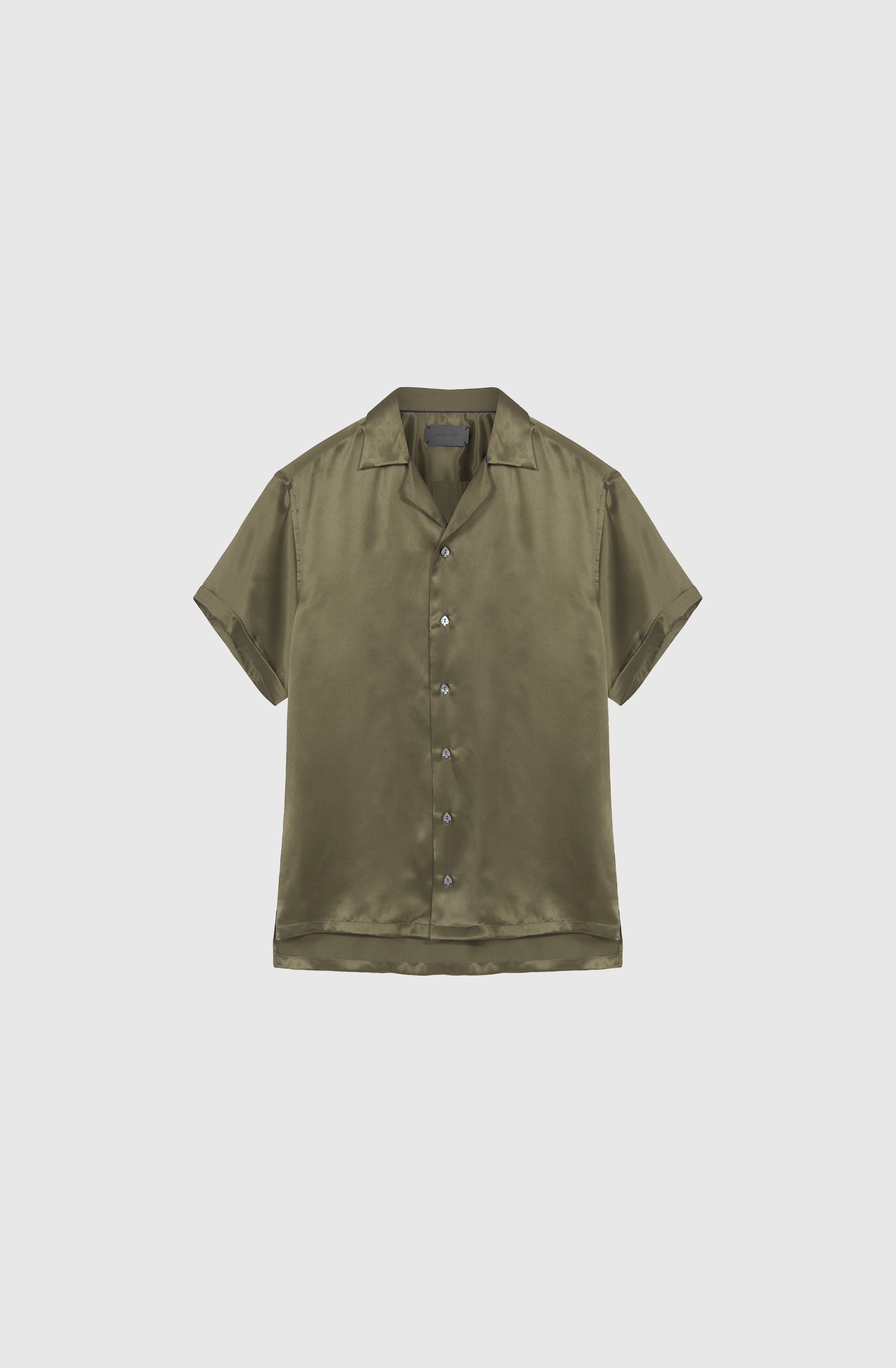 Mr Marbella Silk Shirt - Olive
