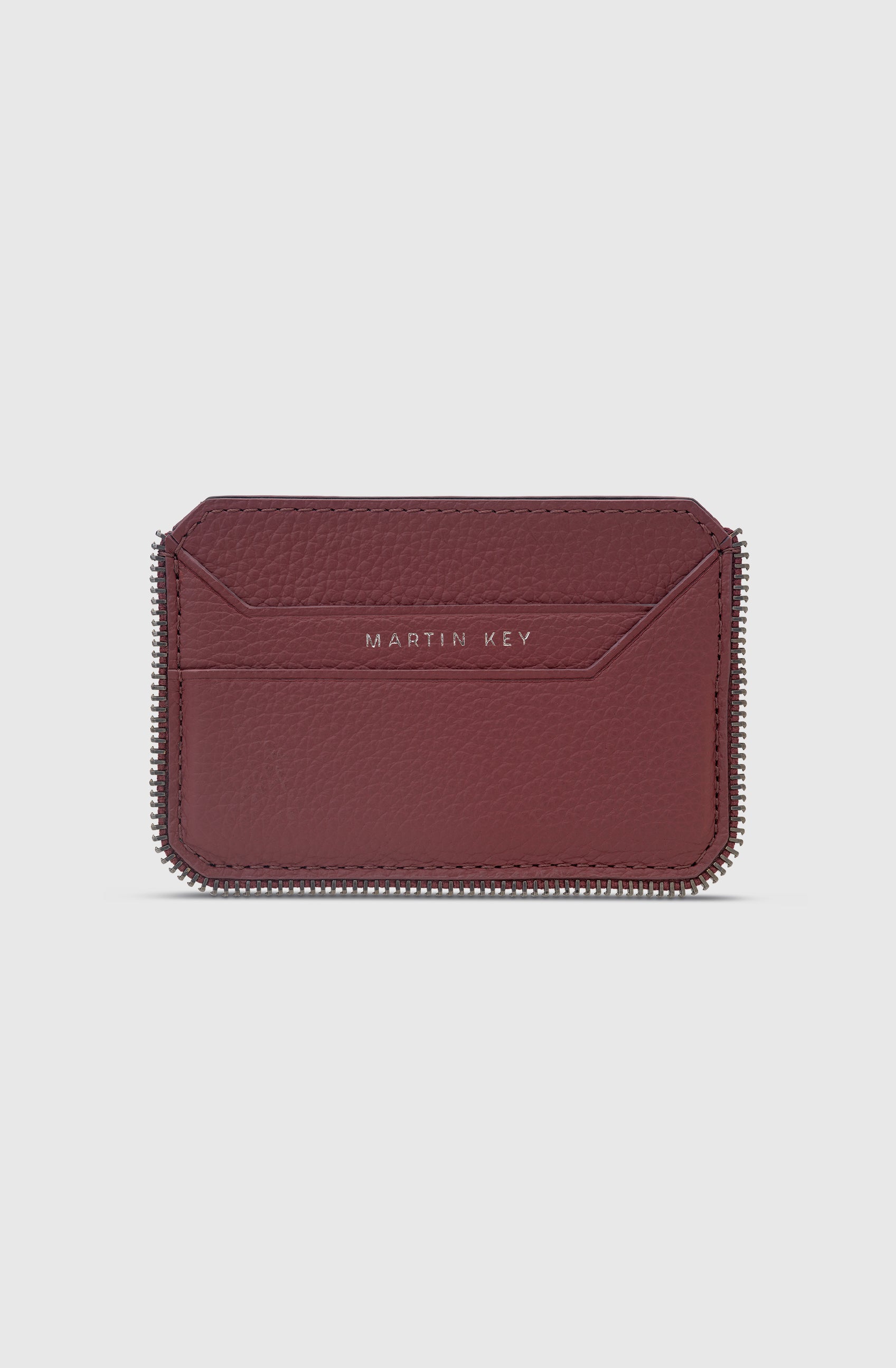 Milano Cardholder Calf - Merlot/GM