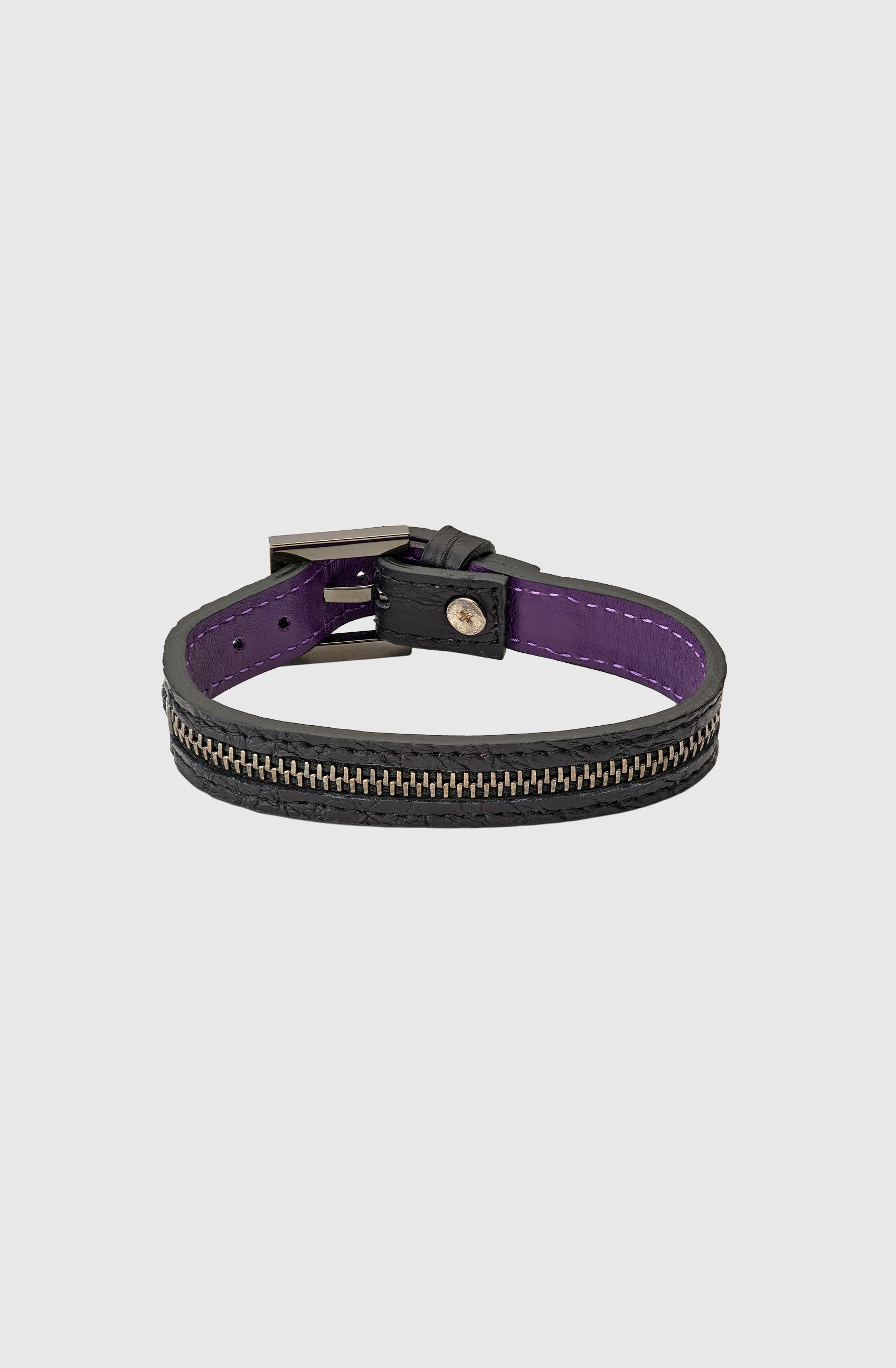Mr NY Single Bracelet Crocodile - Black/GM