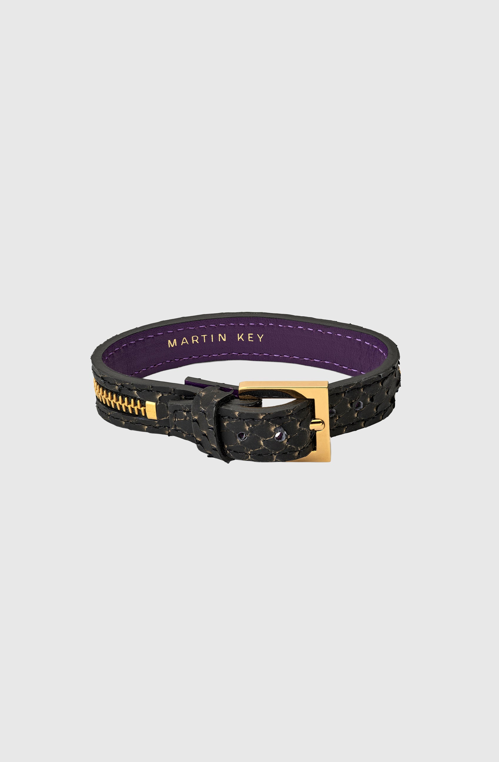 Mr NY Single Bracelet Python - Black/Gold