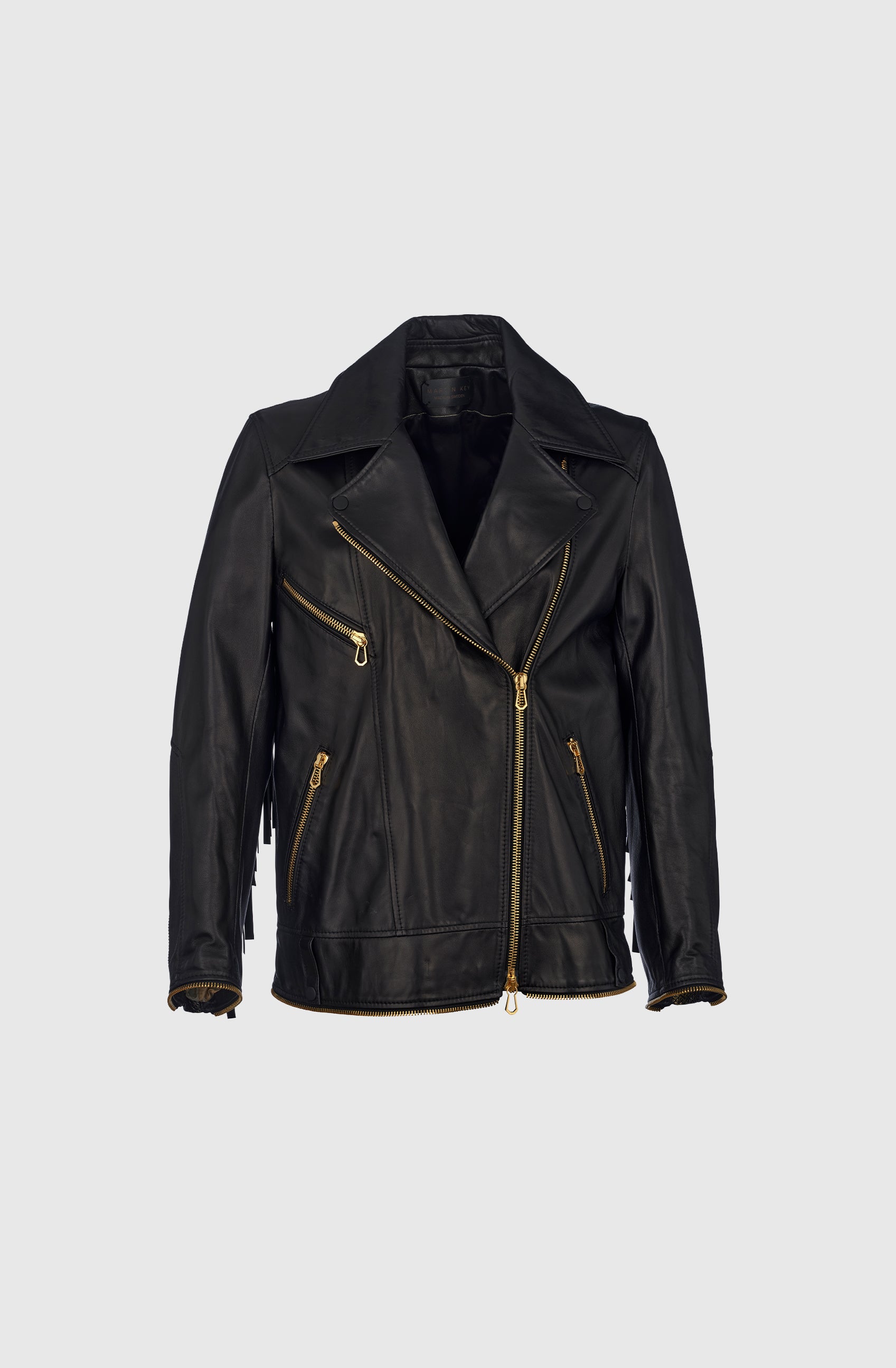 Ms Brooklyn Jacket Nappa - Black/Gold