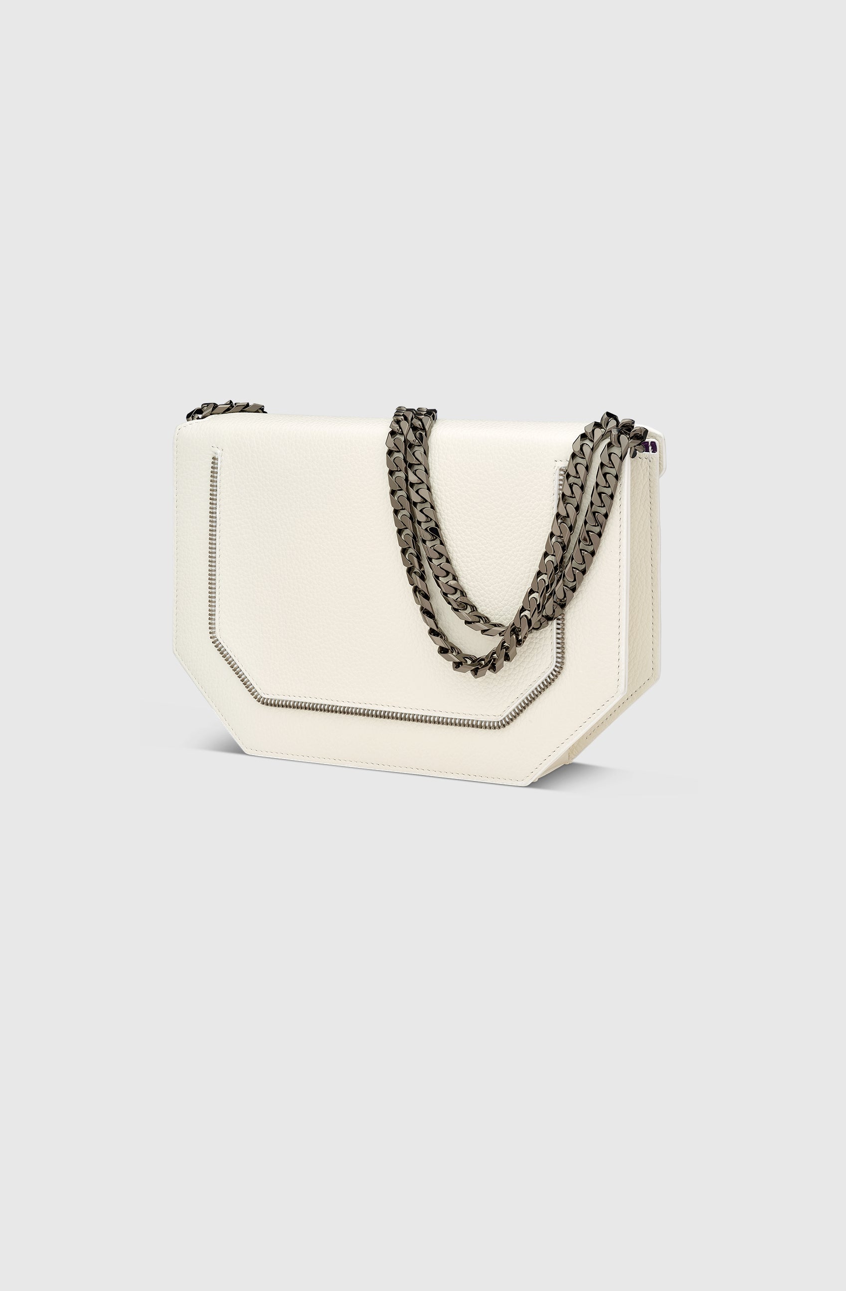 Ms Ibiza Envelope Bag Calf - White/GM