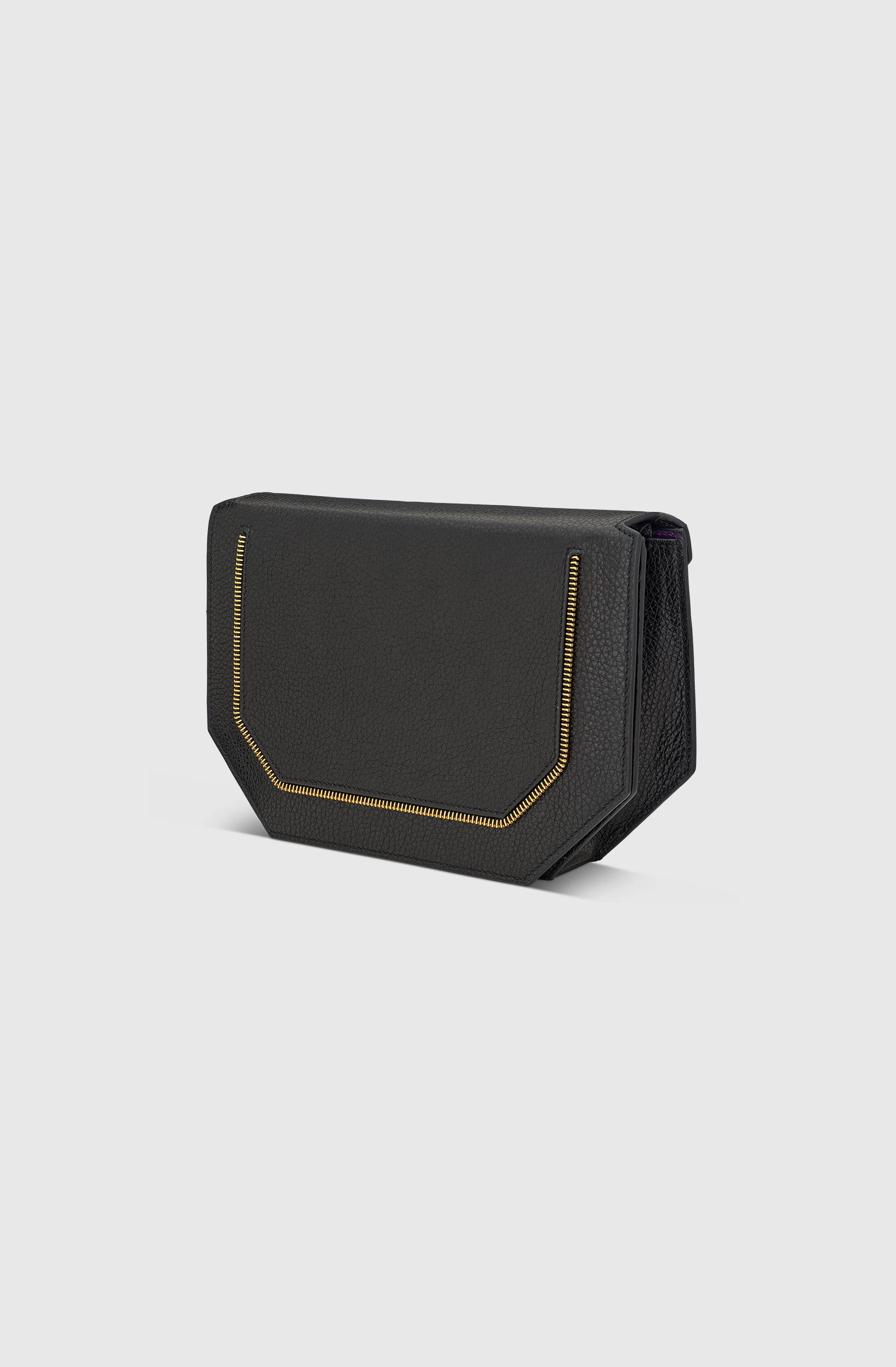 Ms Ibiza Envelope Bag Shimmer - Black/Gold