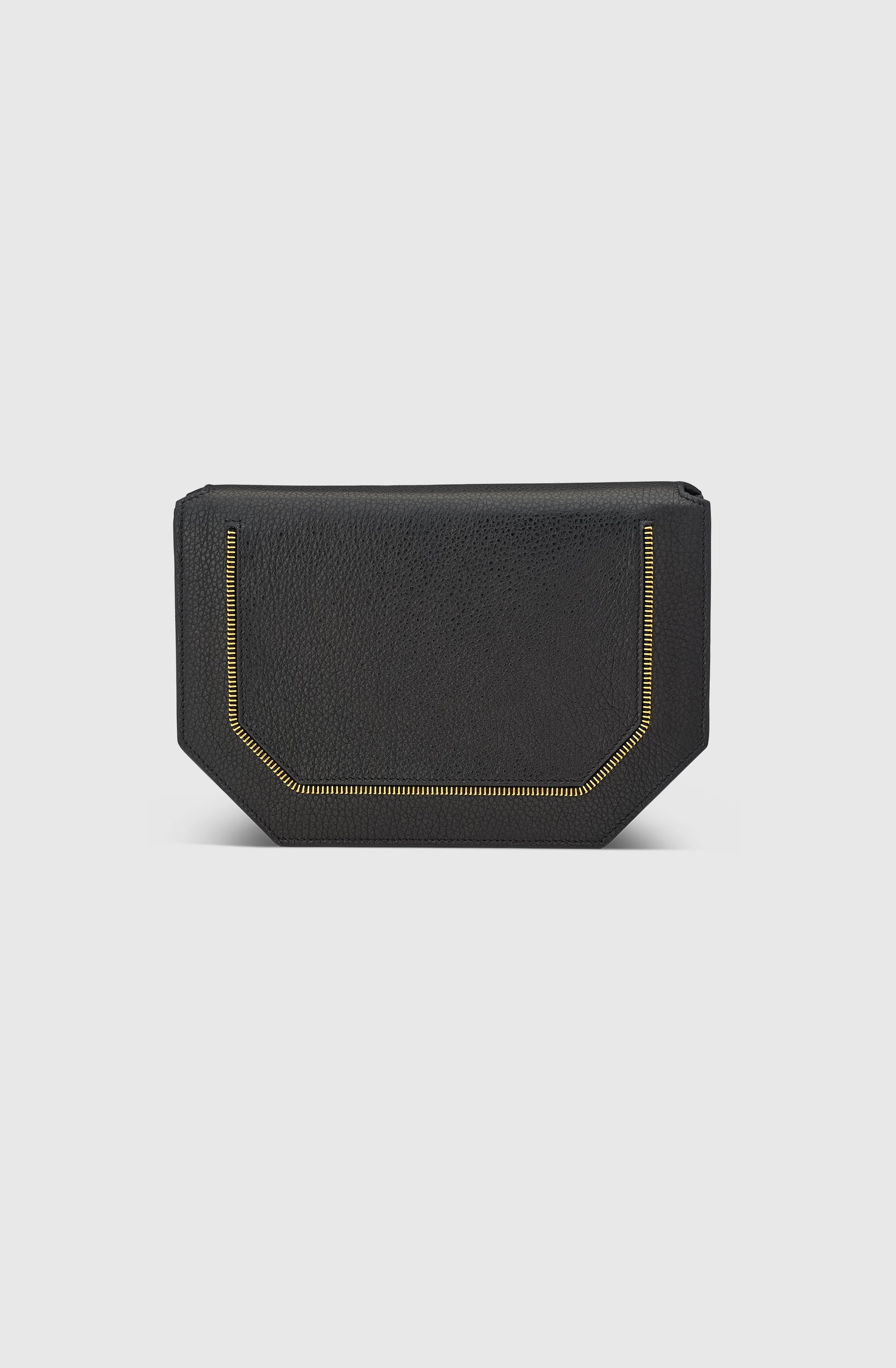 Ms Ibiza Envelope Bag Shimmer - Black/Gold
