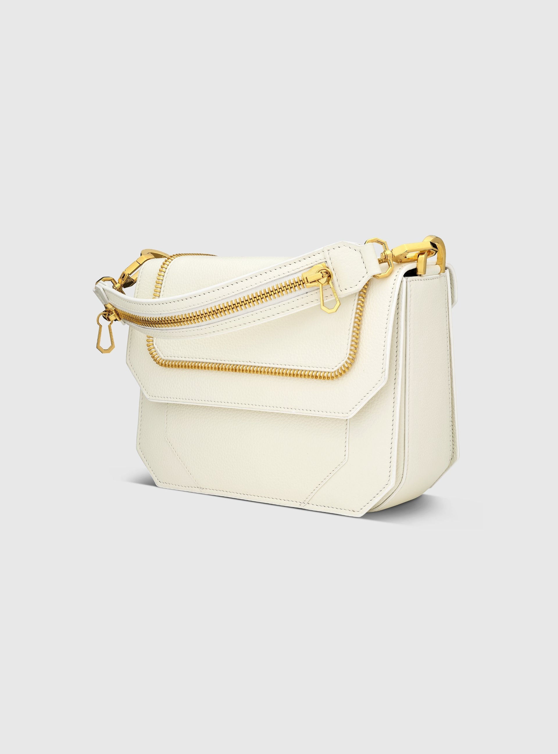 Ms Paris Bag Calf - White/Gold