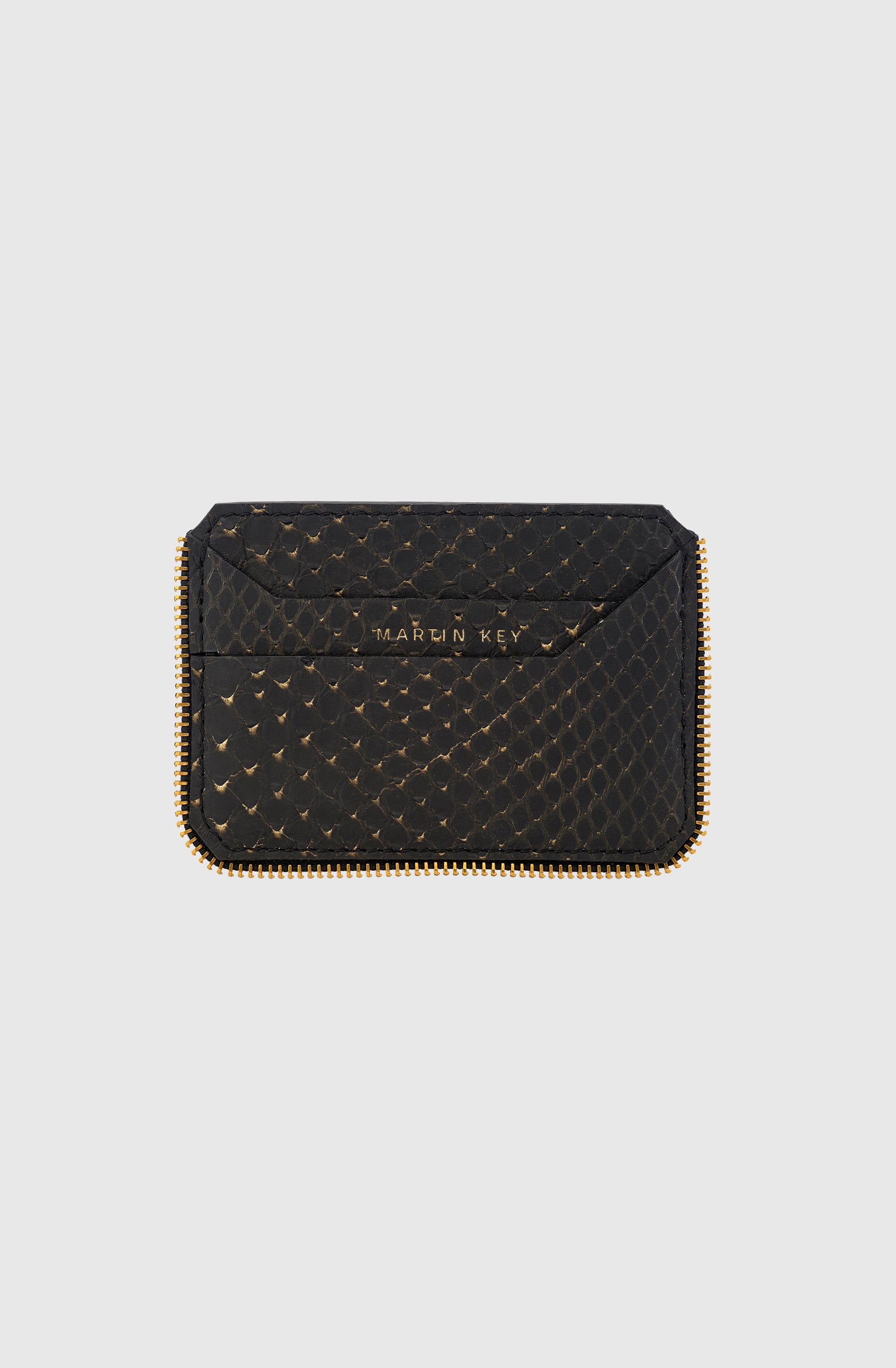 Milano Cardholder Python Black/Gold