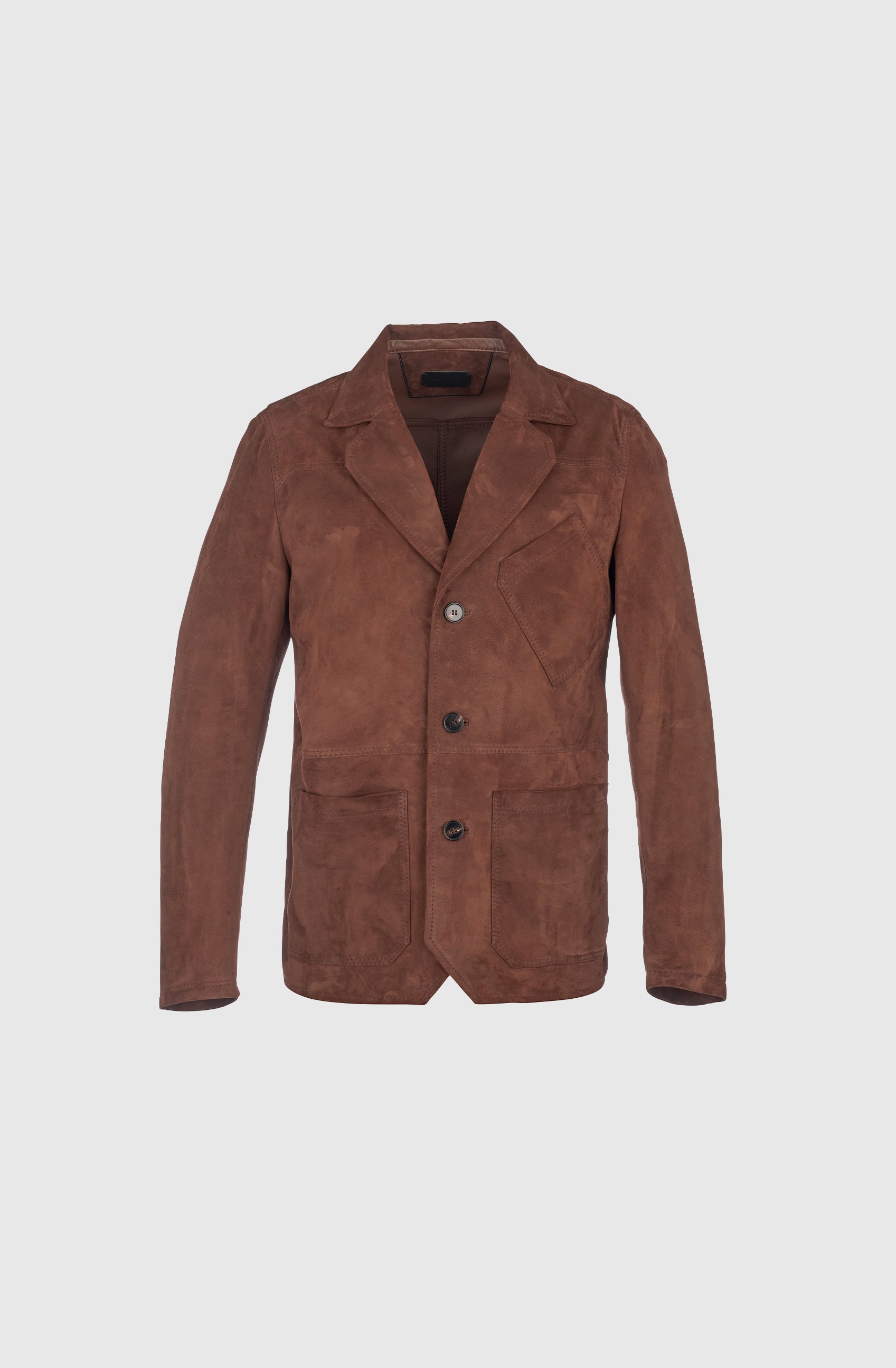 Mr Bari Jacket Double face Suede/Nappa - Brown