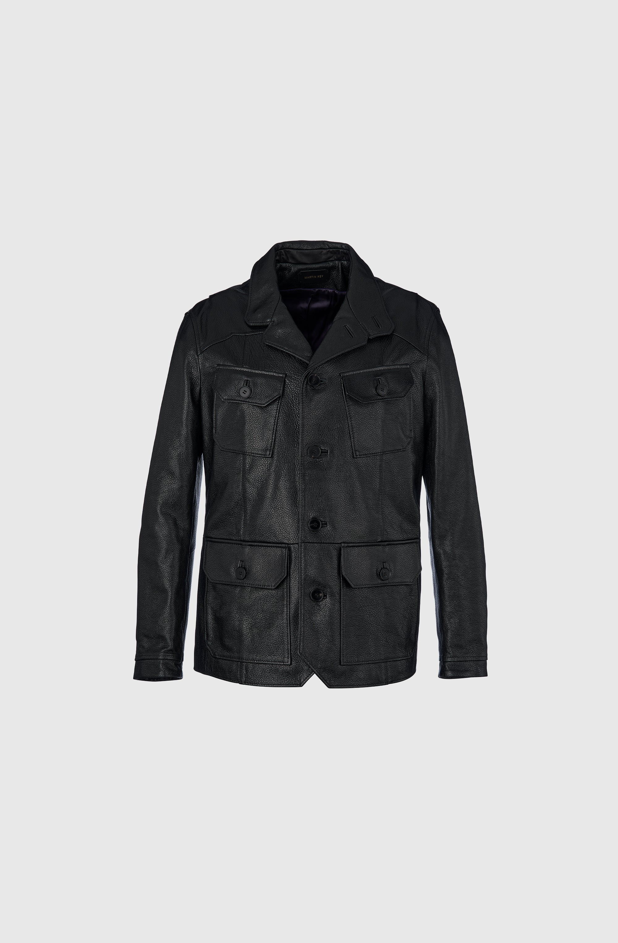 Mr Florence Jacket Nappa Shimmer - Black