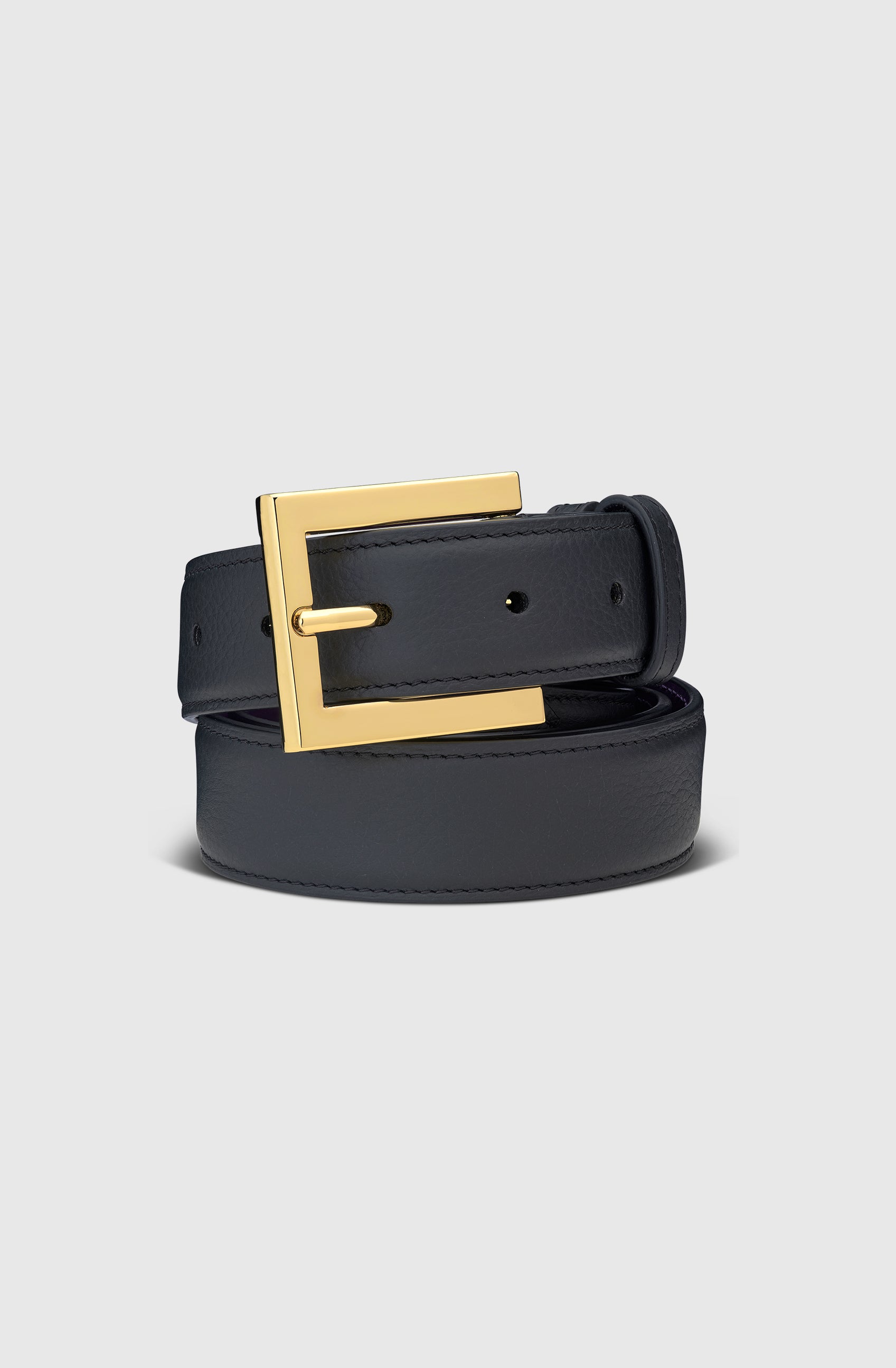 Mr London Belt Calf Black/Gold