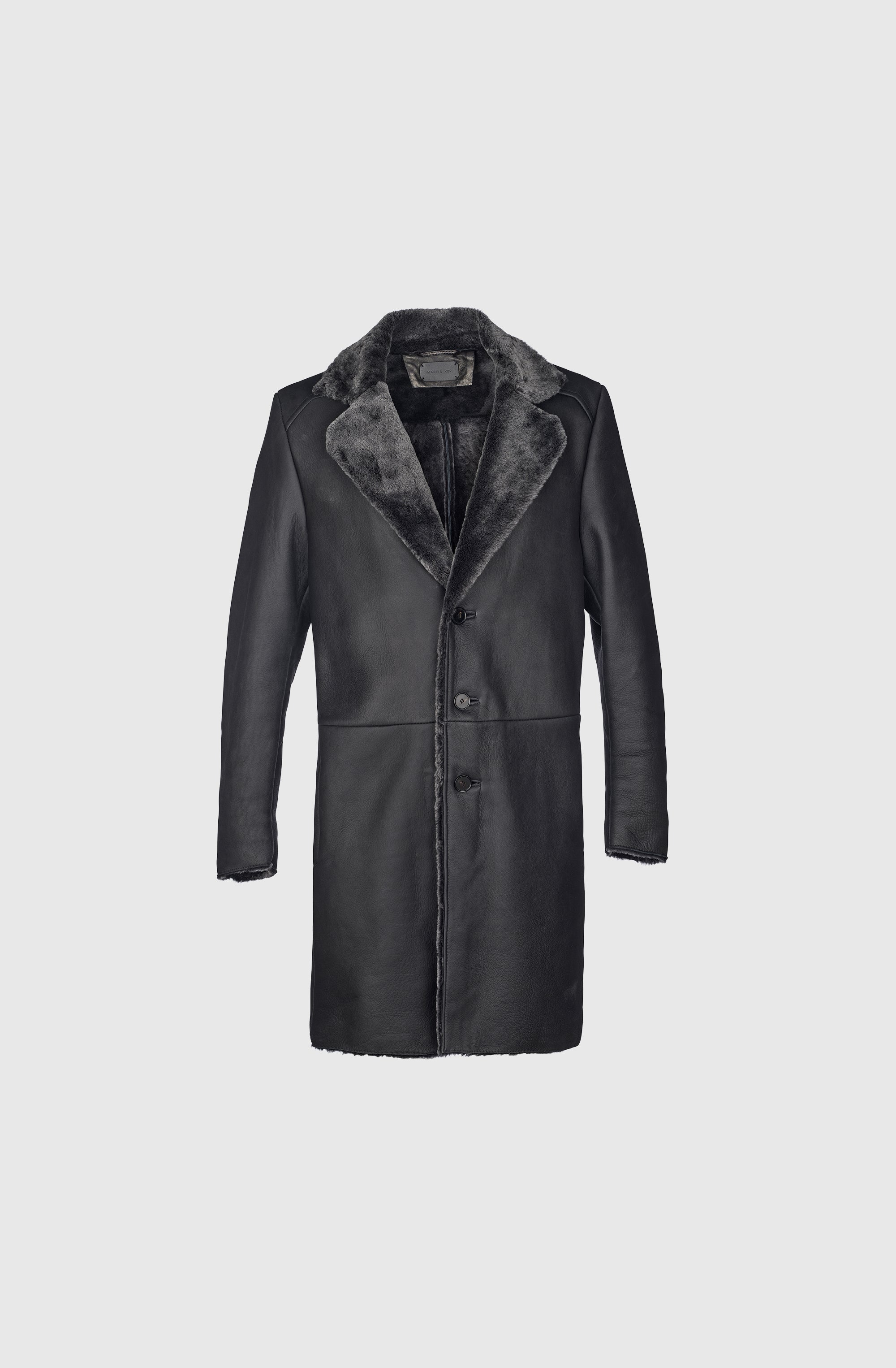 Mr Malung Coat Merino Wool - Black
