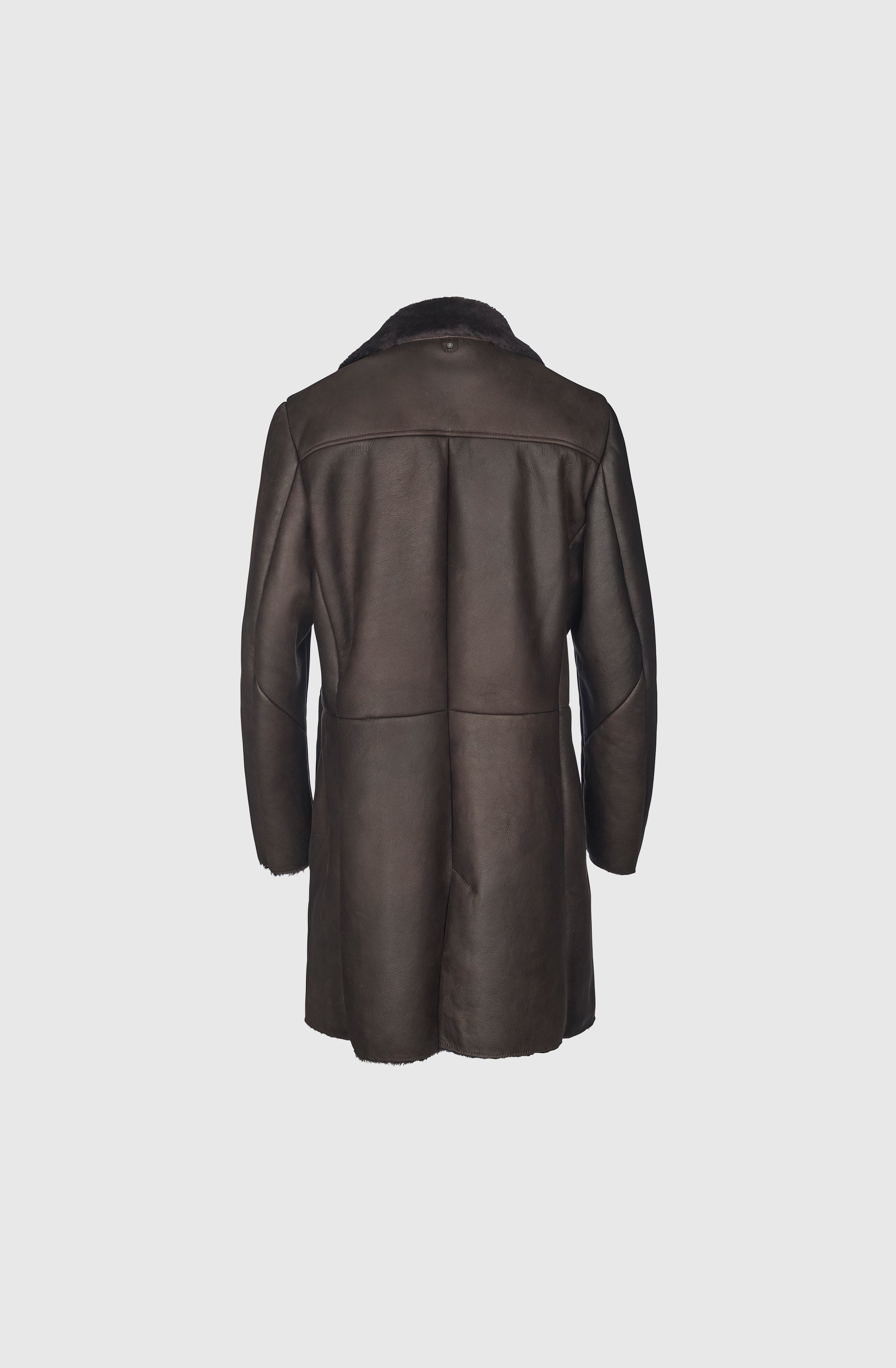 Mr Malung Coat Merino Wool - Brown