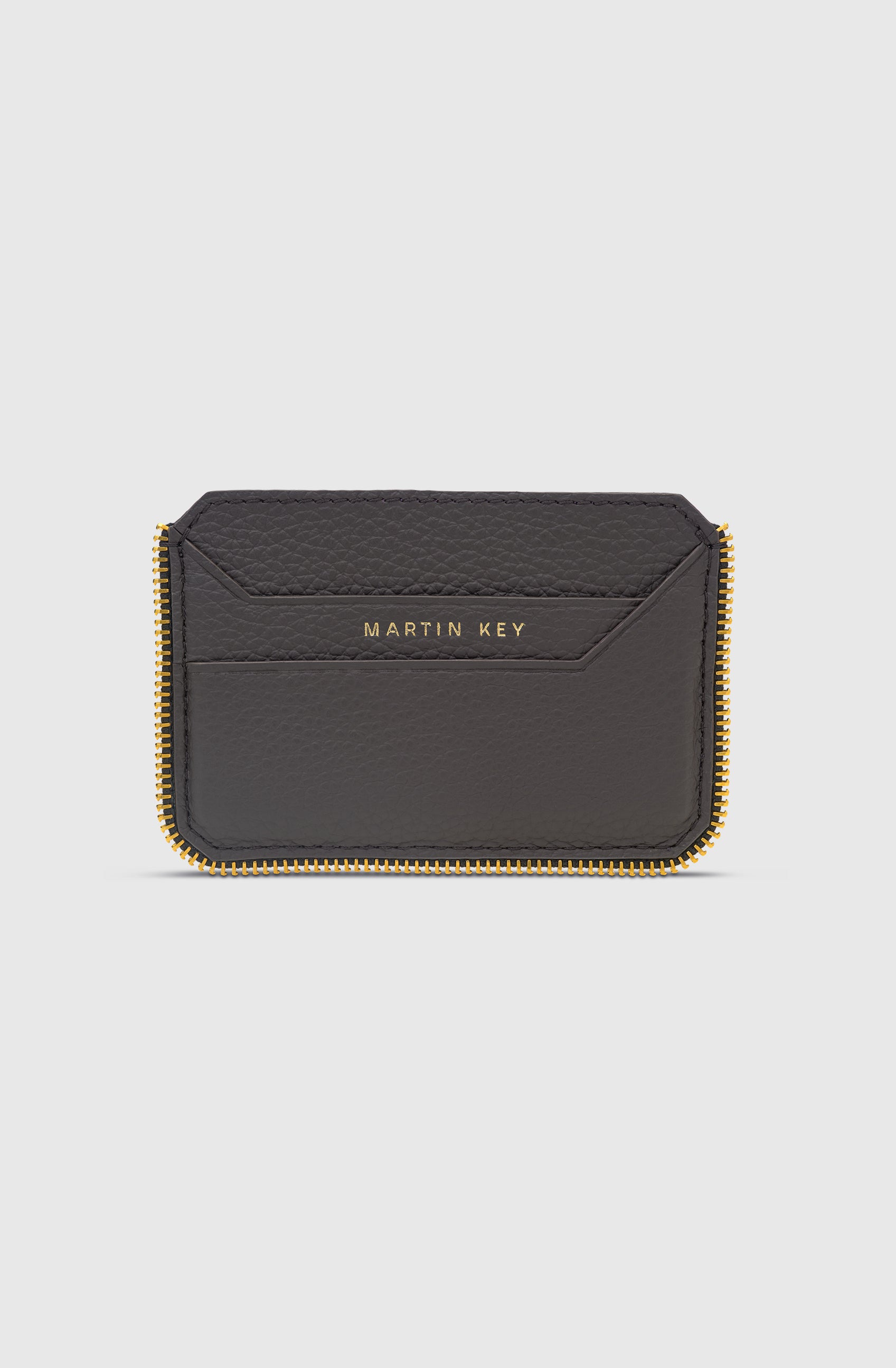 Mr Milano Cardholder Calf - Brown/Gold