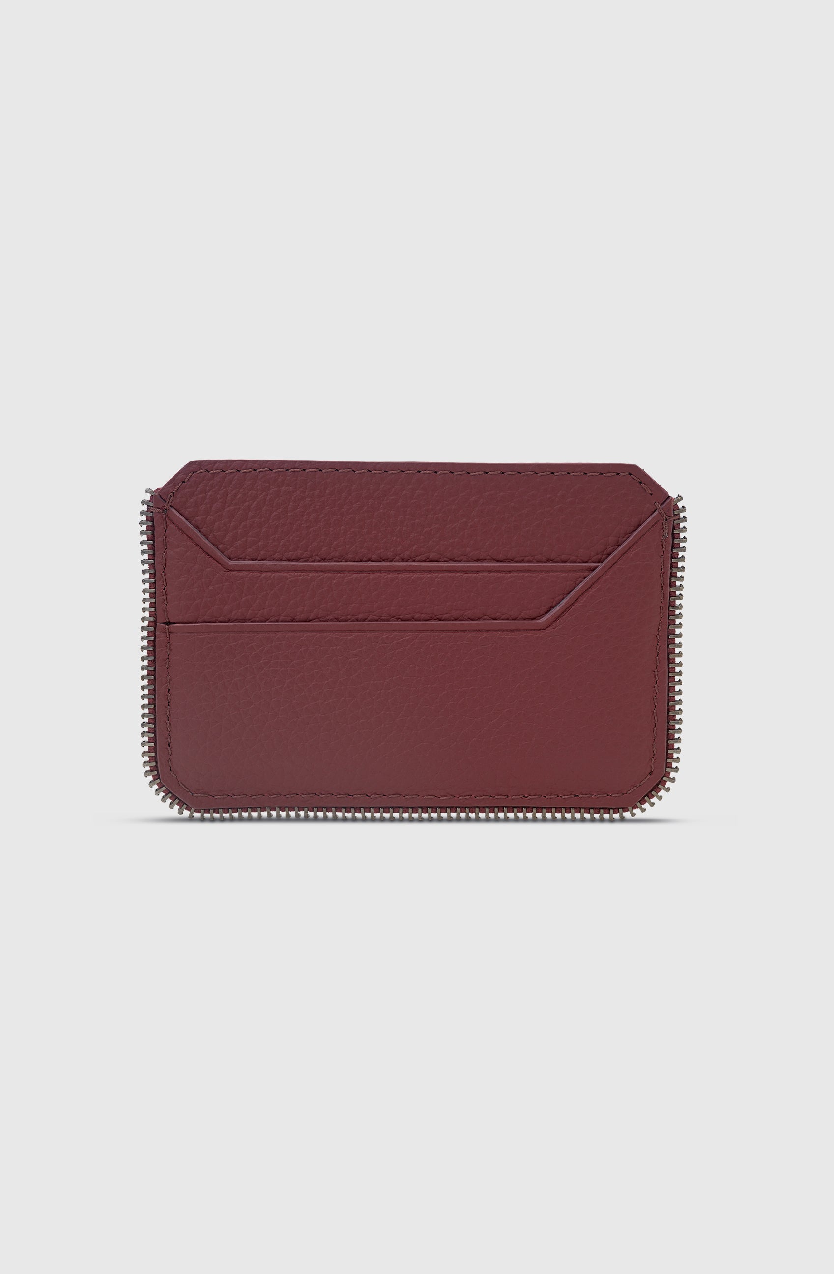 Mr Milano Cardholder Calf - Merlot/GM