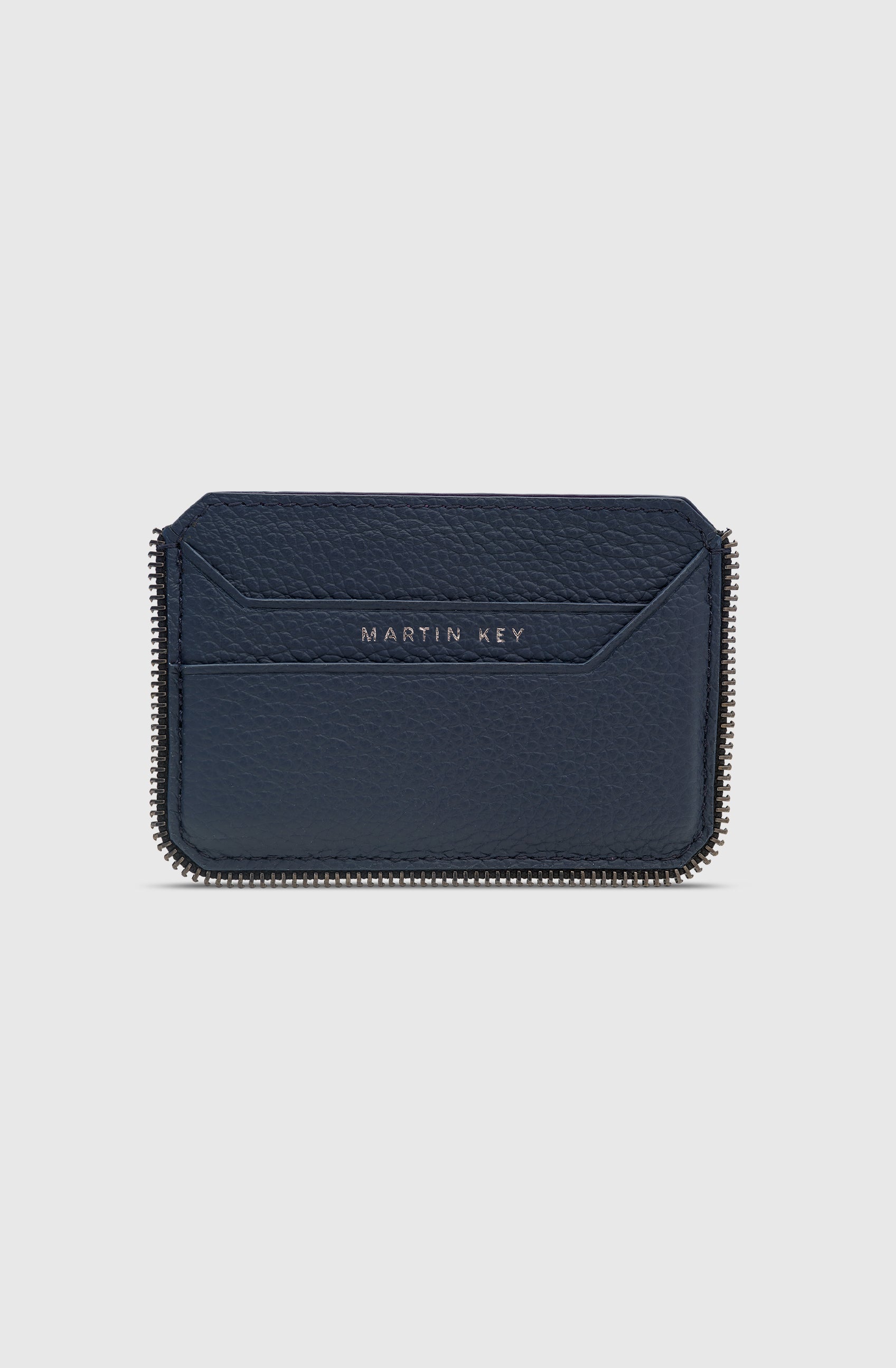 Mr Milano Cardholder Calf - Navy/GM