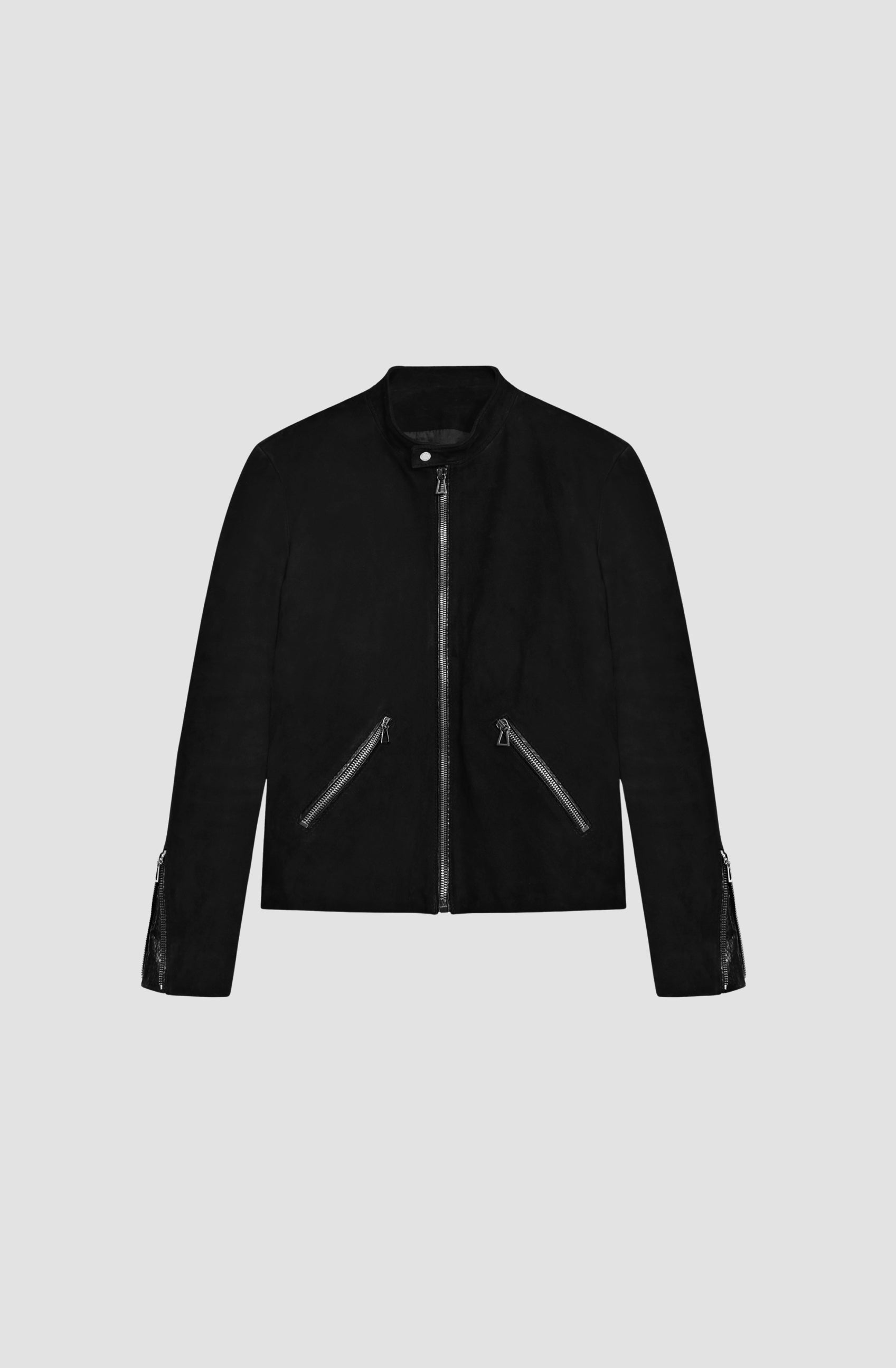 Mr Stockholm Jacket Suede - Black