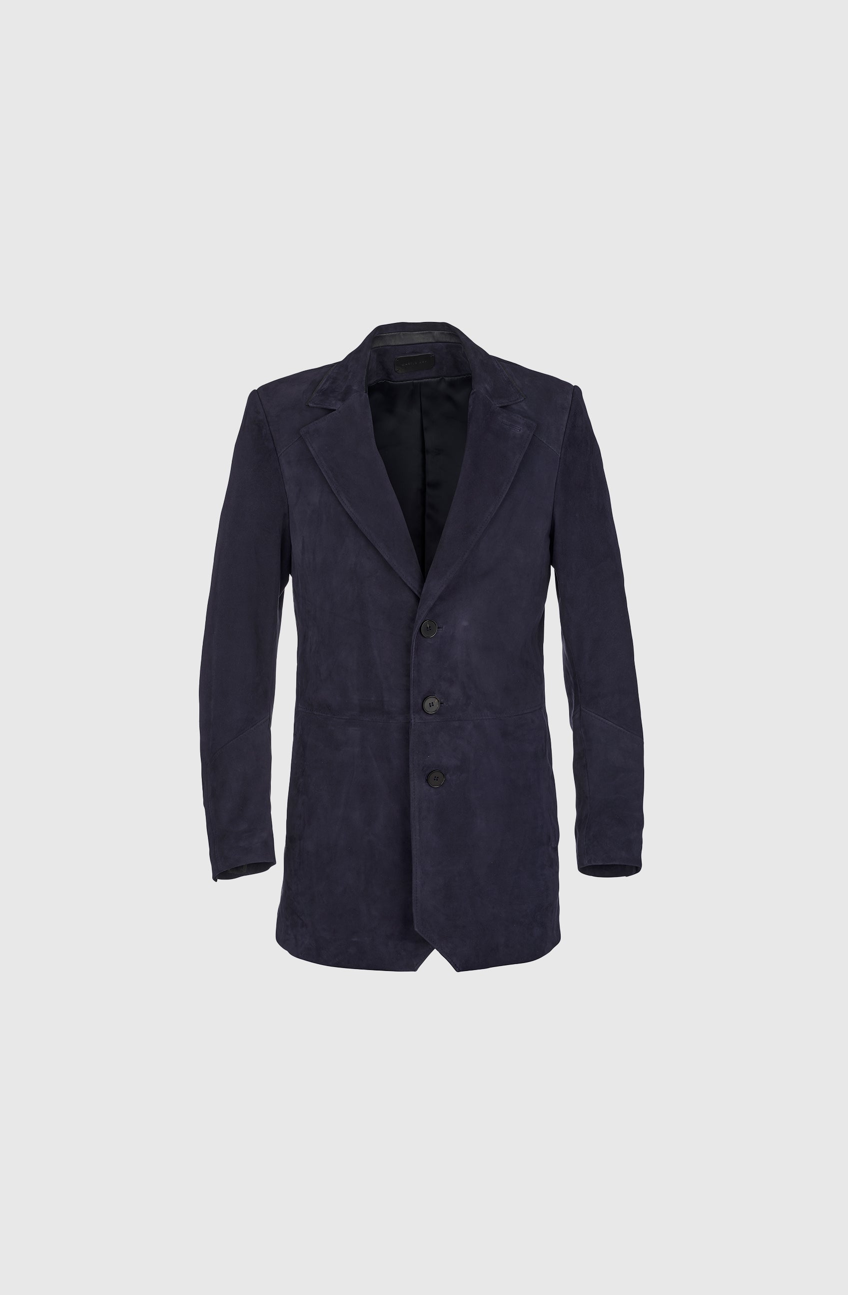 Mr Turin Coat Lux Suede - Navy