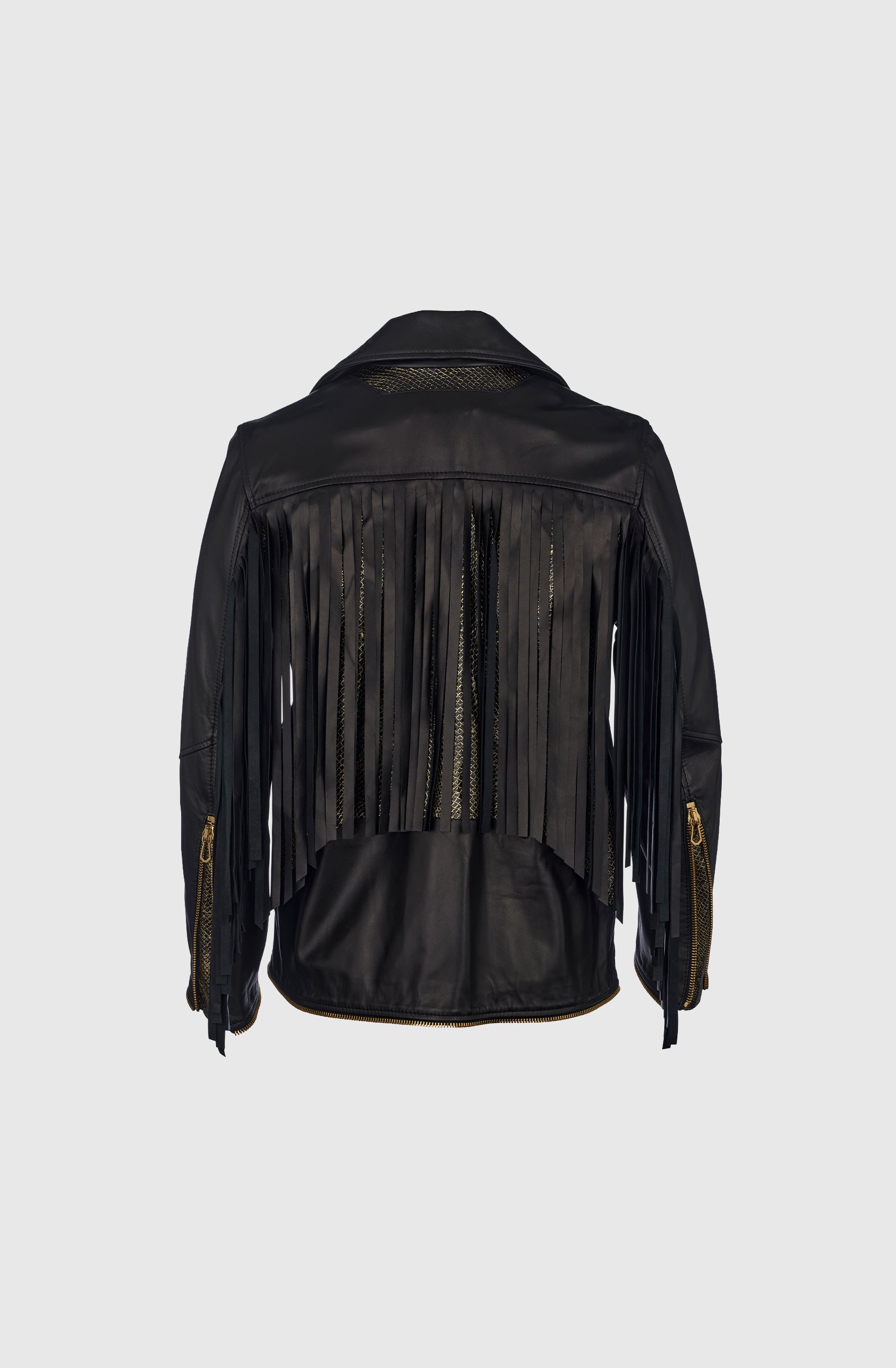 Ms Brooklyn Jacket Nappa - Black/Gold
