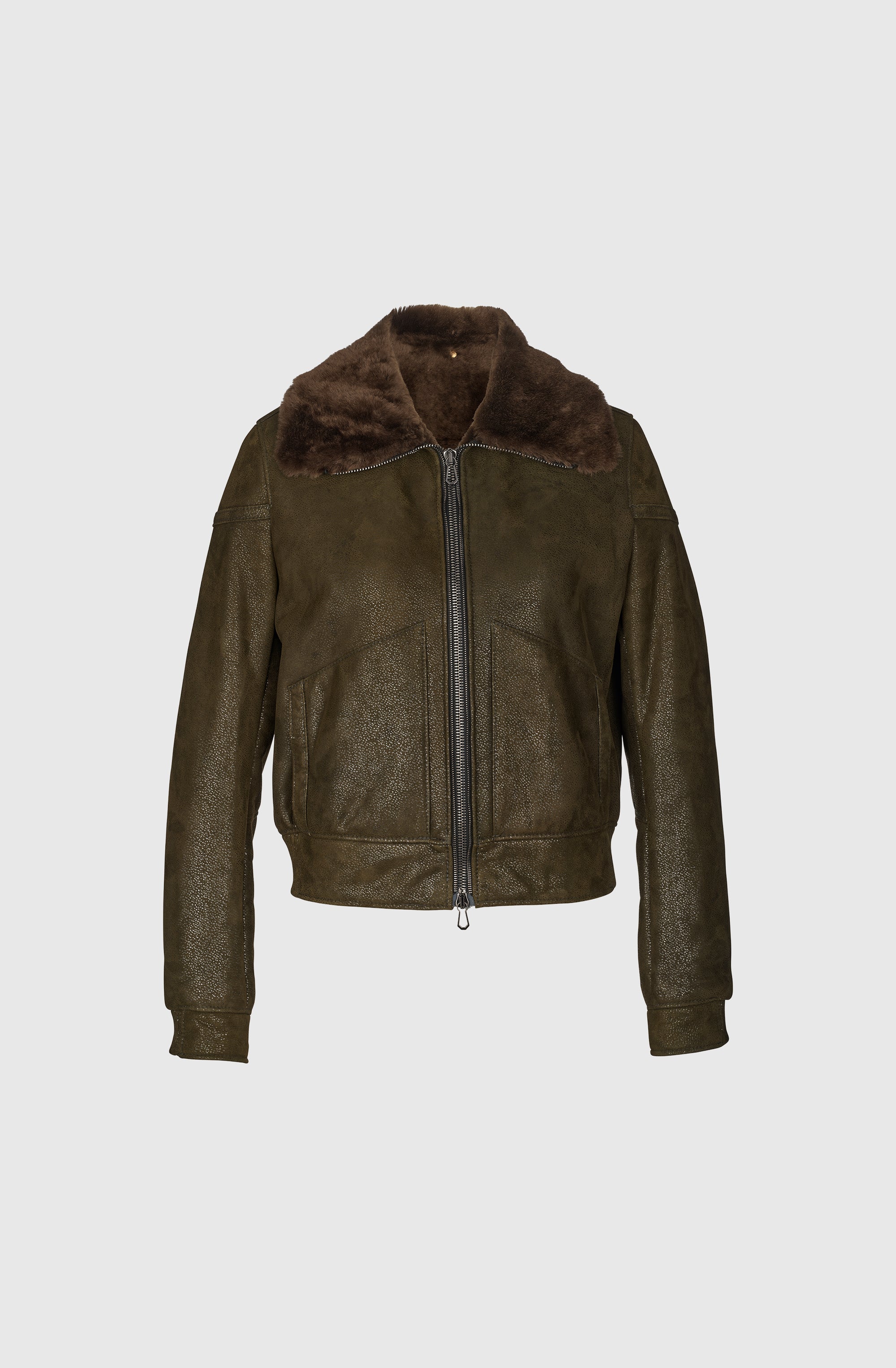 Ms Calgary Jacket Merino Wool - Brown