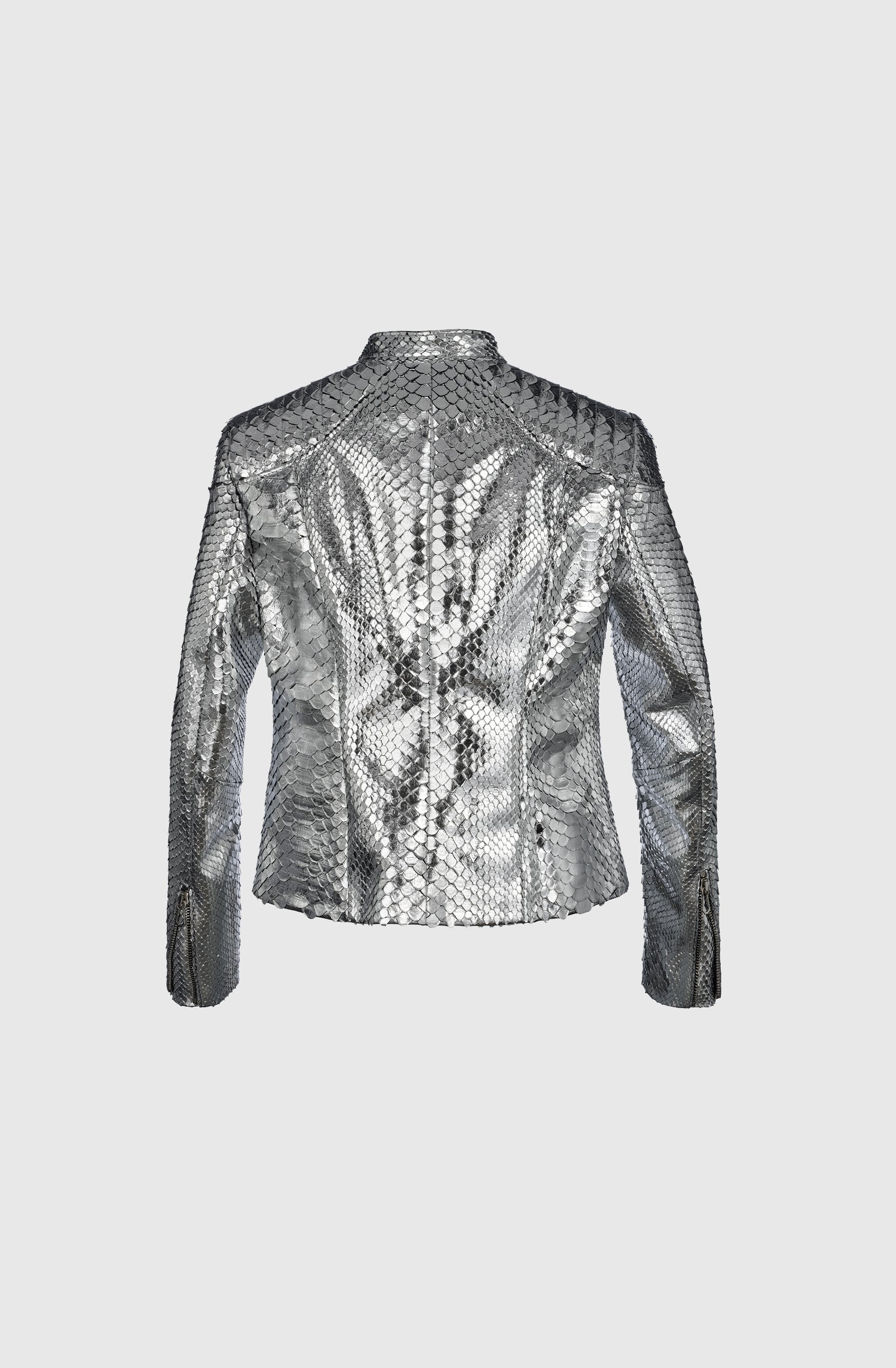 Ms New York Jacket Python - Silver