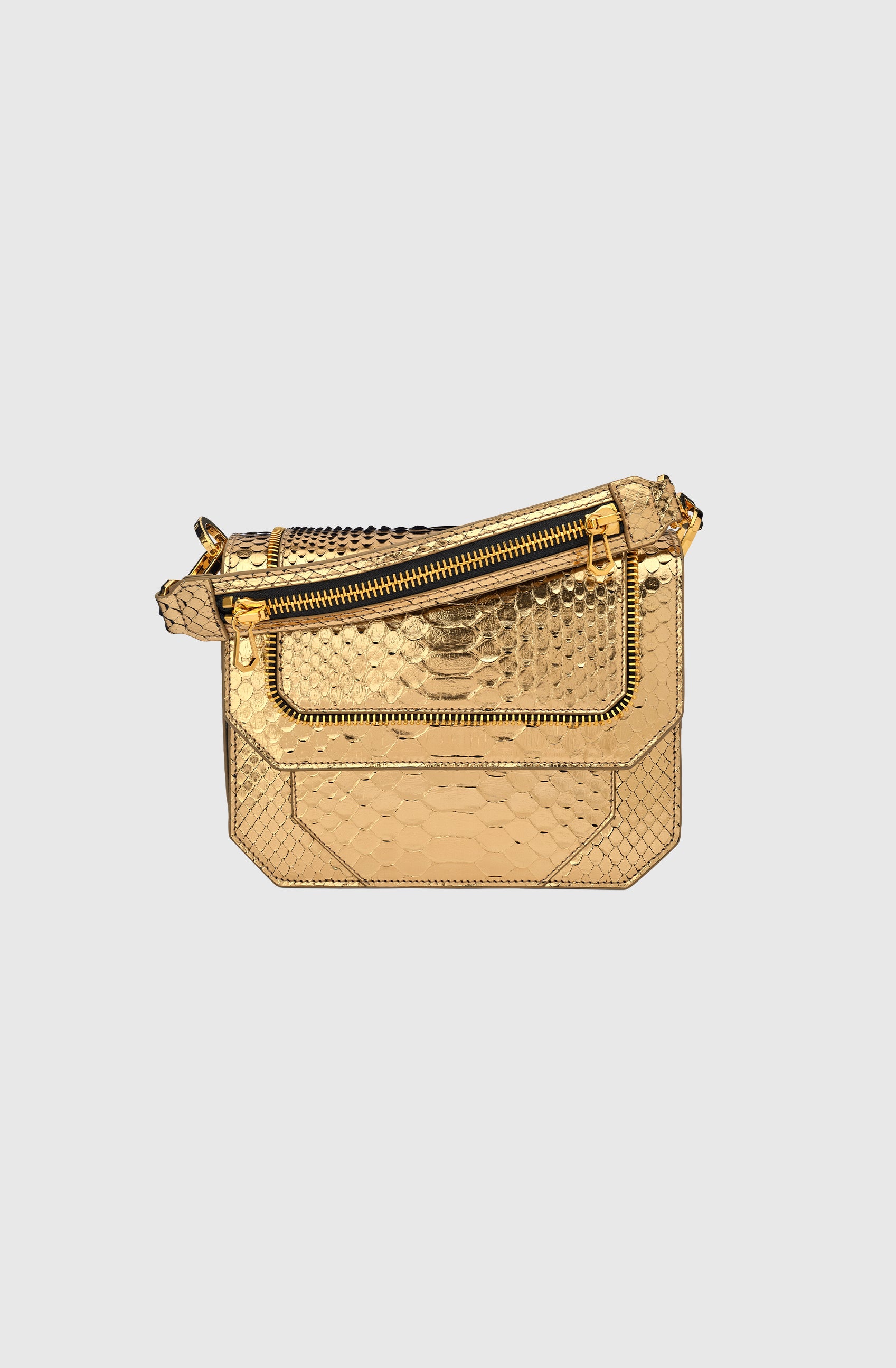 Ms Paris Bag Python Shiny Gold/Gold