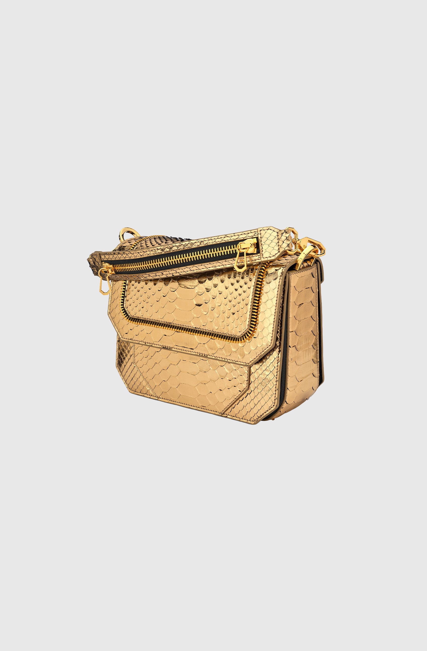 Ms Paris Bag Python Shiny Gold/Gold