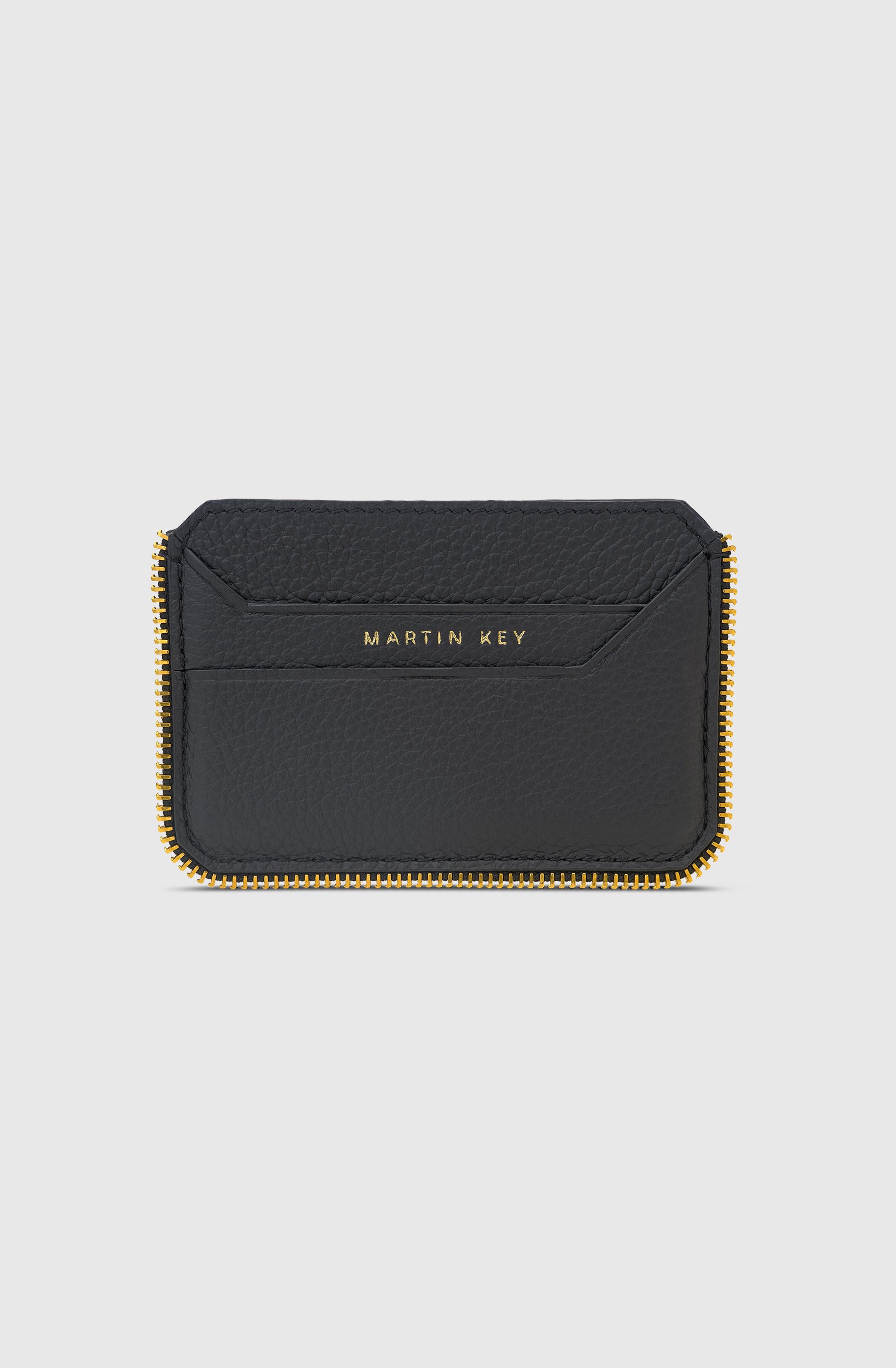 Mr Milano Cardholder Calf - Black/Gold