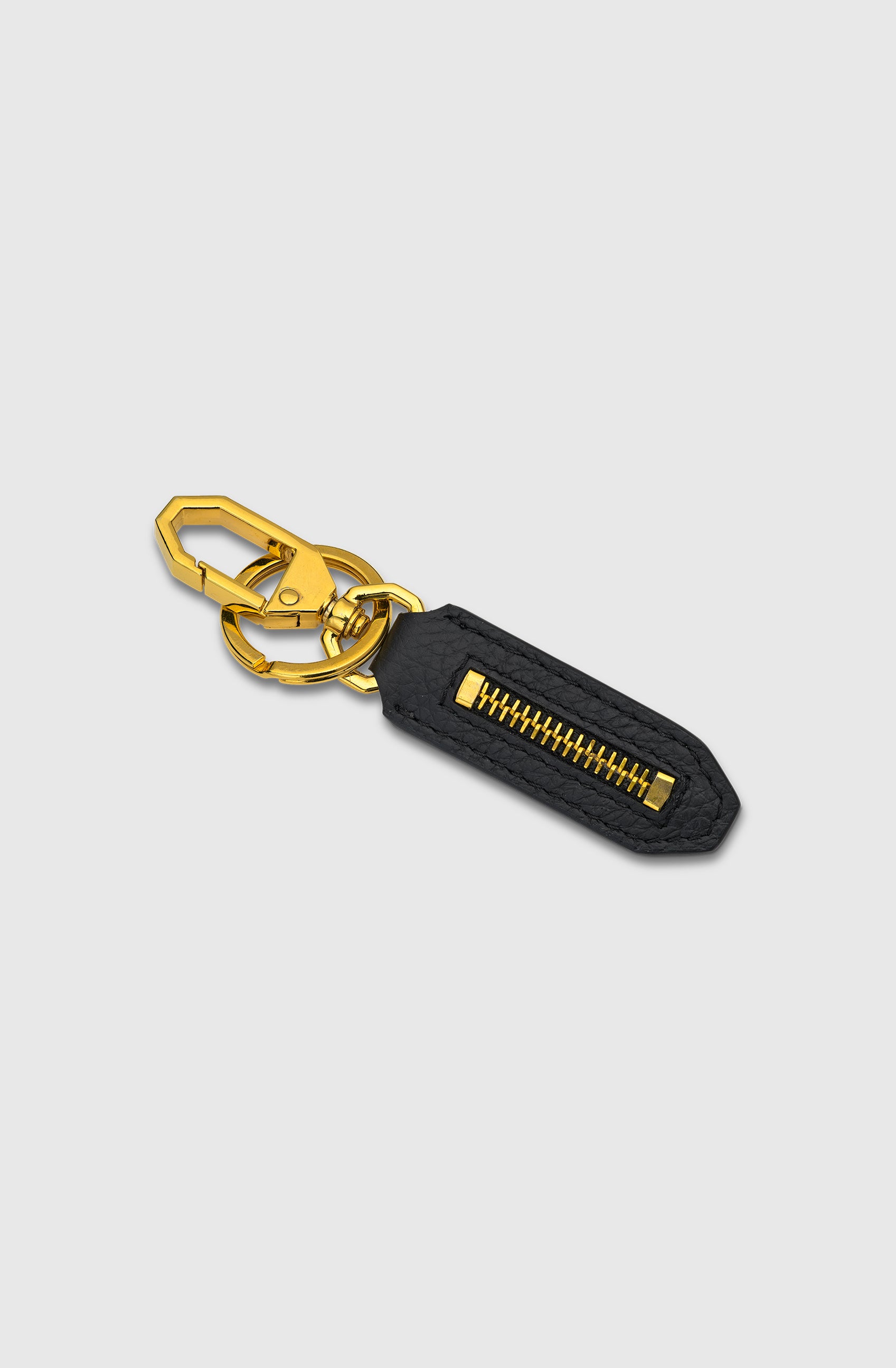 Monaco Key Chain Calf - Black/Gold