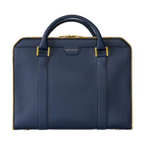 Bag Briefcase calf blue gold