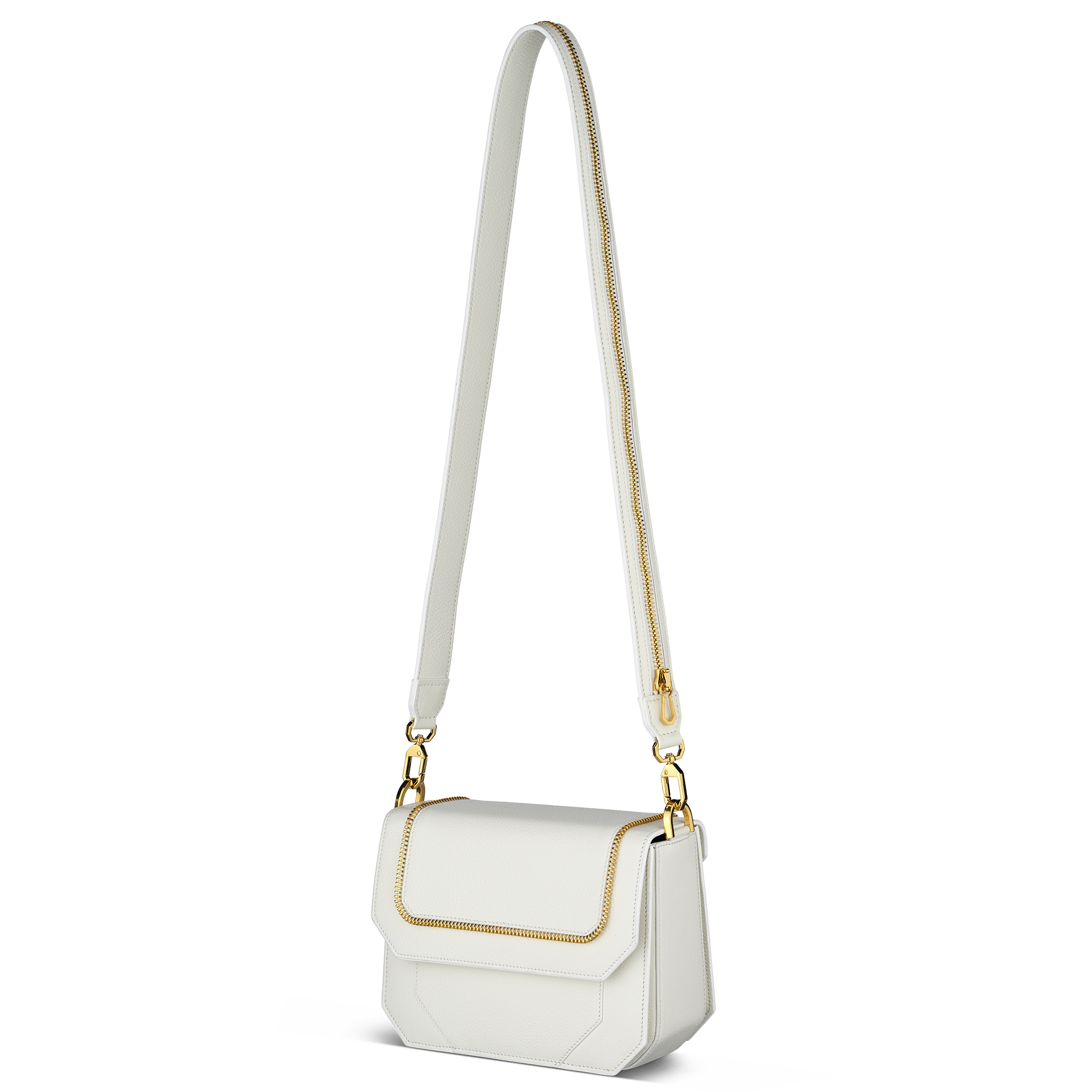 Paris bag white gold