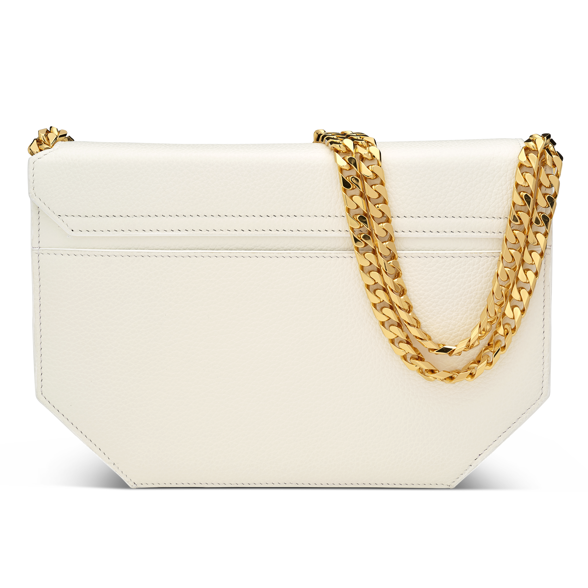 Envelopve clutch calf white gold