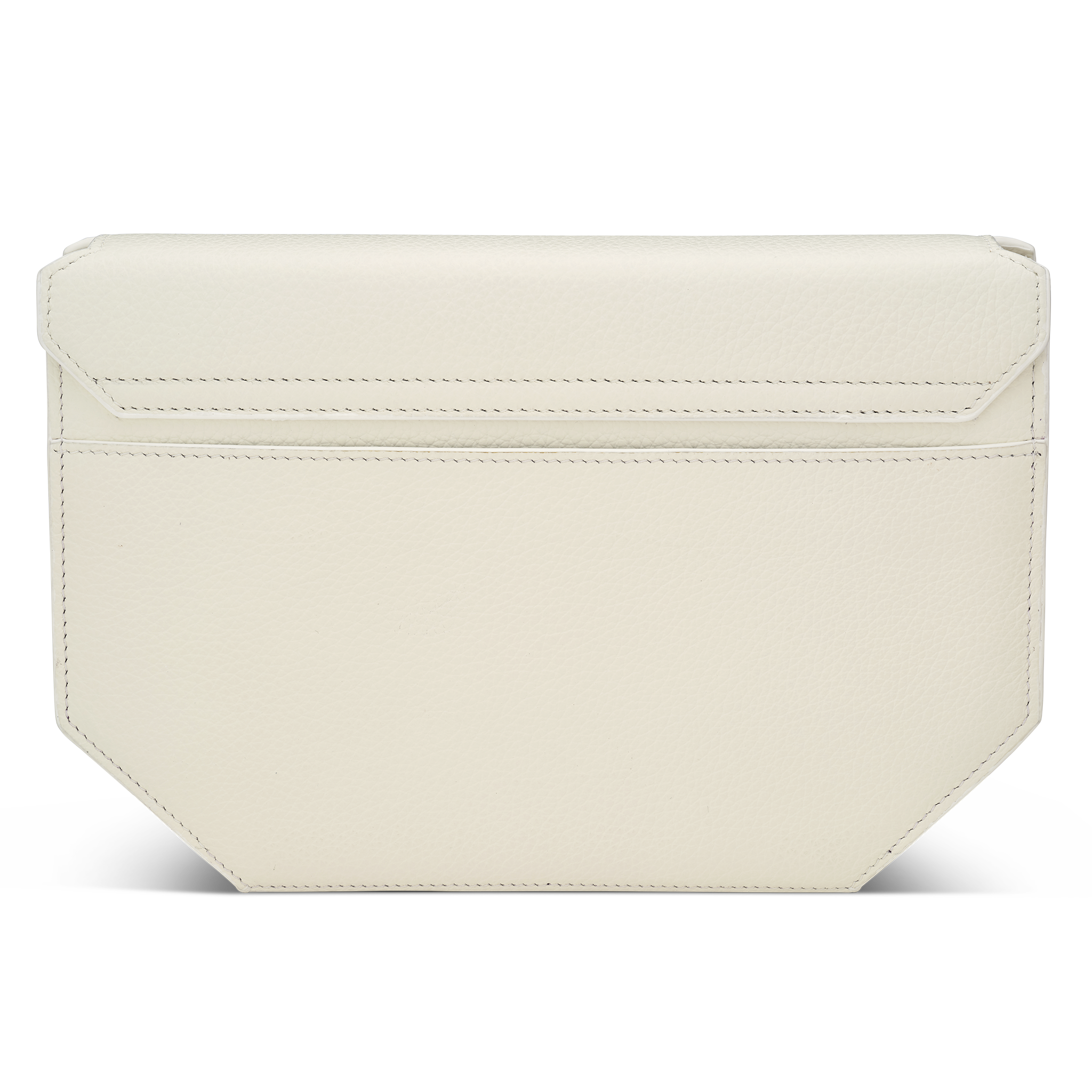 Envelopve clutch calf white gun metal