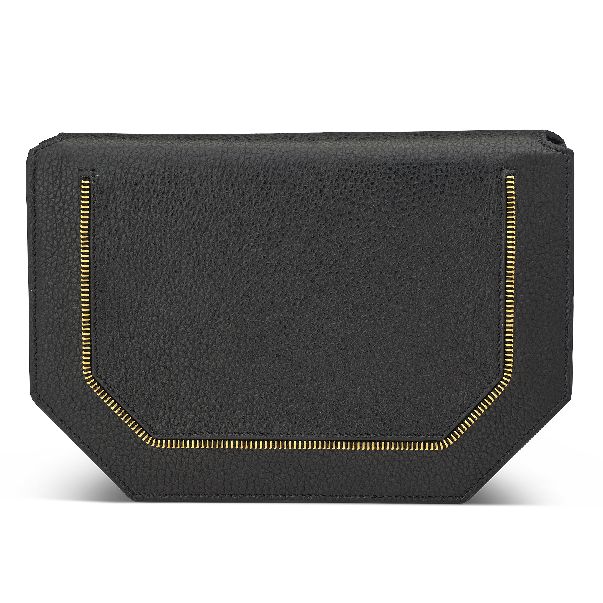 Envelopve clutch calf black gold