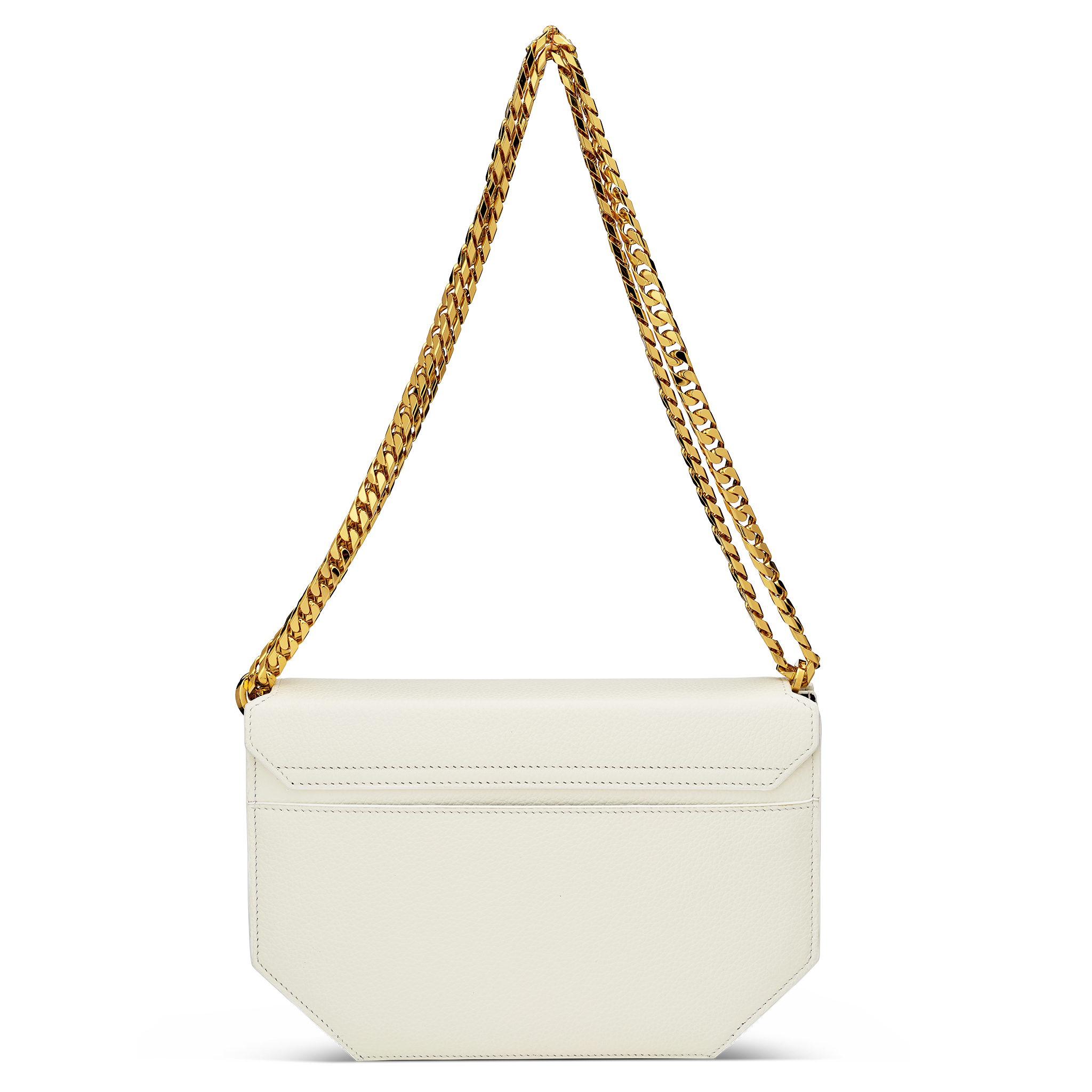 Envelopve clutch calf white gold