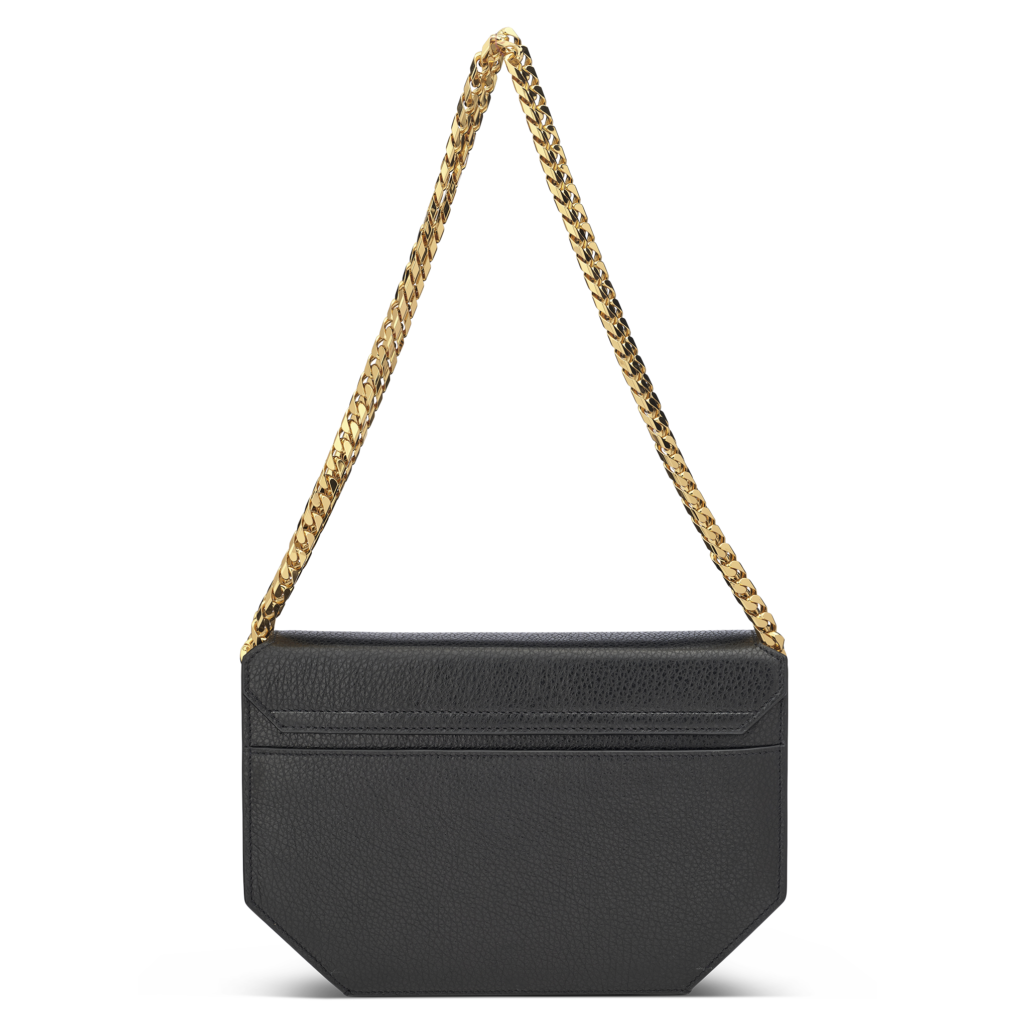 Envelopve clutch calf black gold